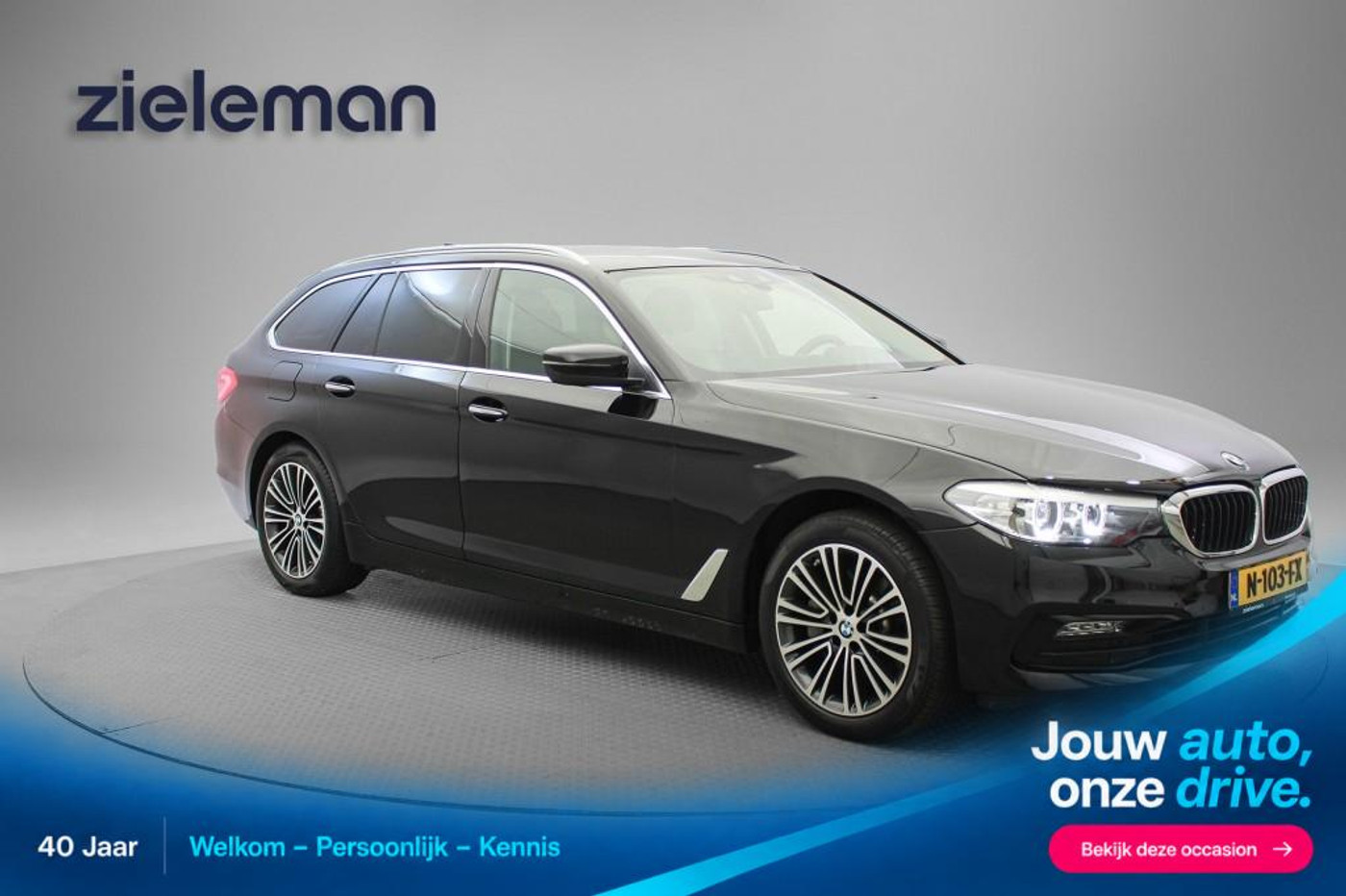 BMW 530i Touring 530i Executive Automaat - Navi, Cruise, Clima, Stoelverw. 2017 - voorkant