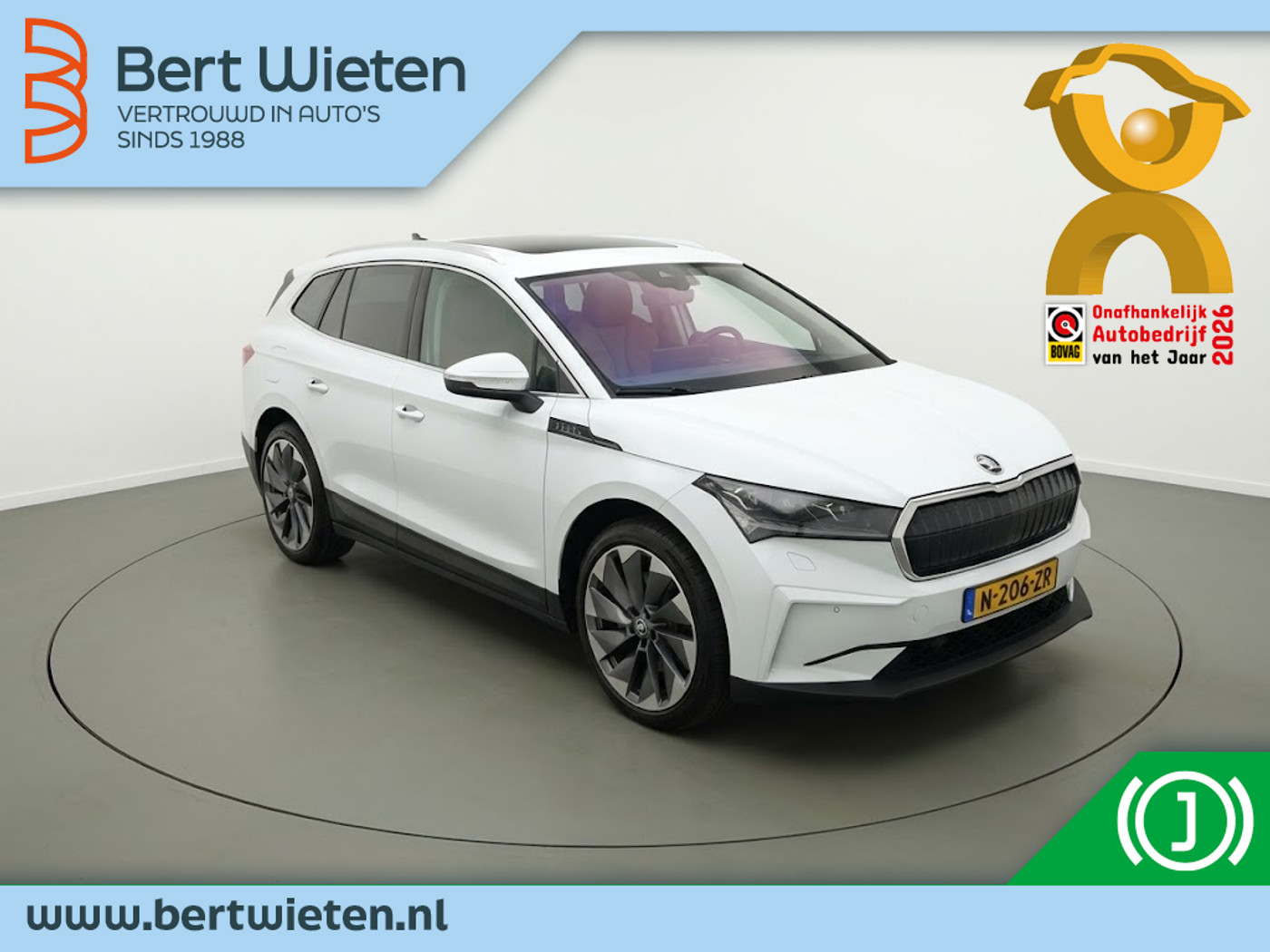 Skoda Enyaq 80 80 | Geen import | Trekhaak | Panoramadak 2021 - voorkant