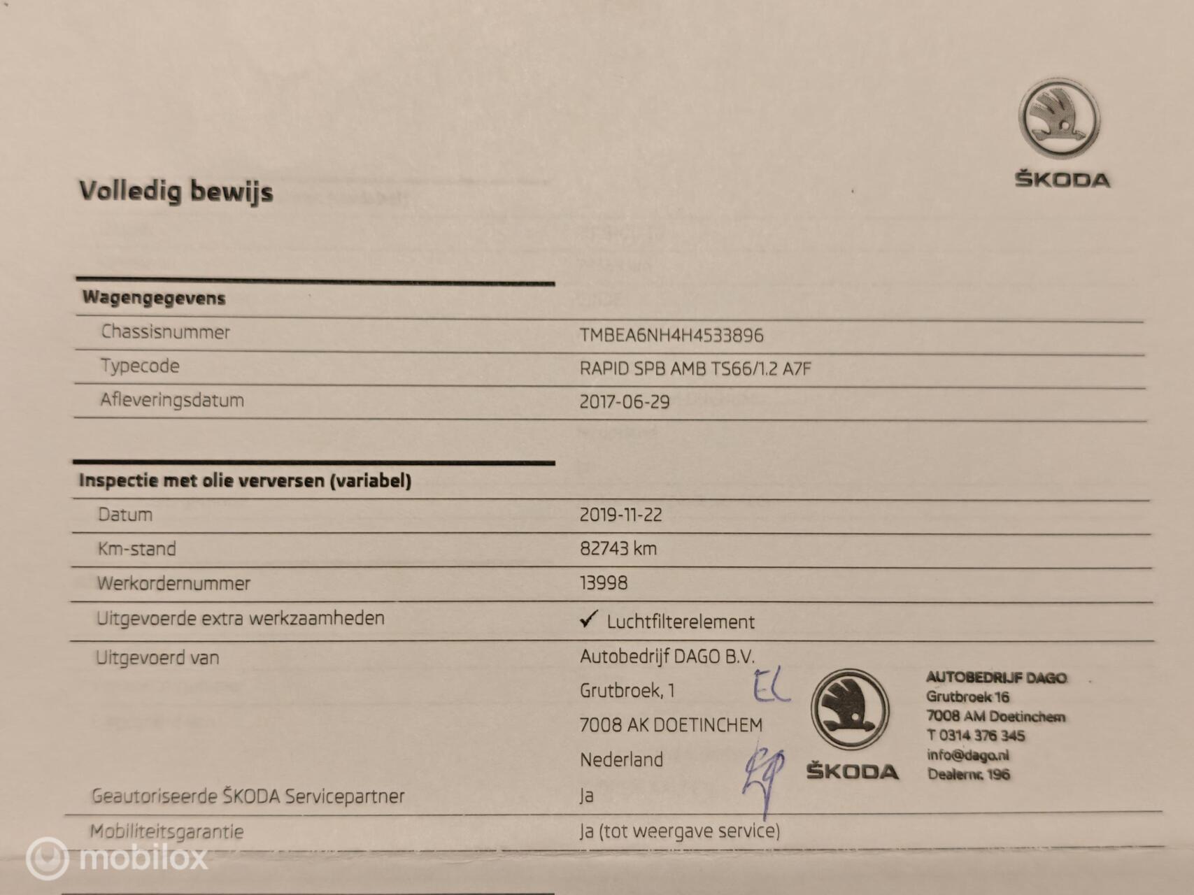 Foto van Skoda Rapid