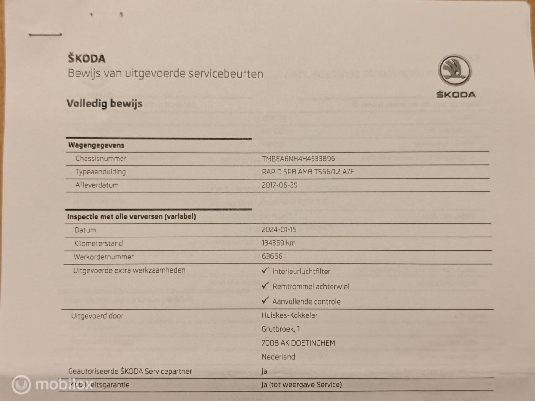 Foto van Skoda Rapid