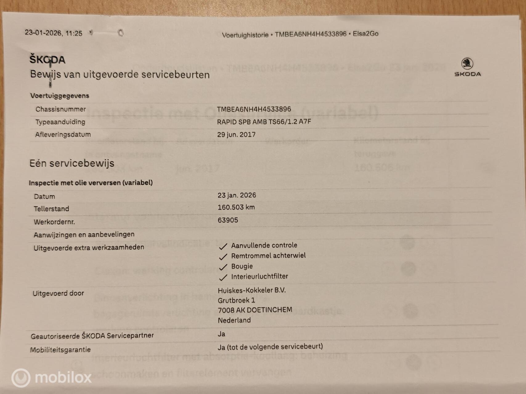 Foto van Skoda Rapid