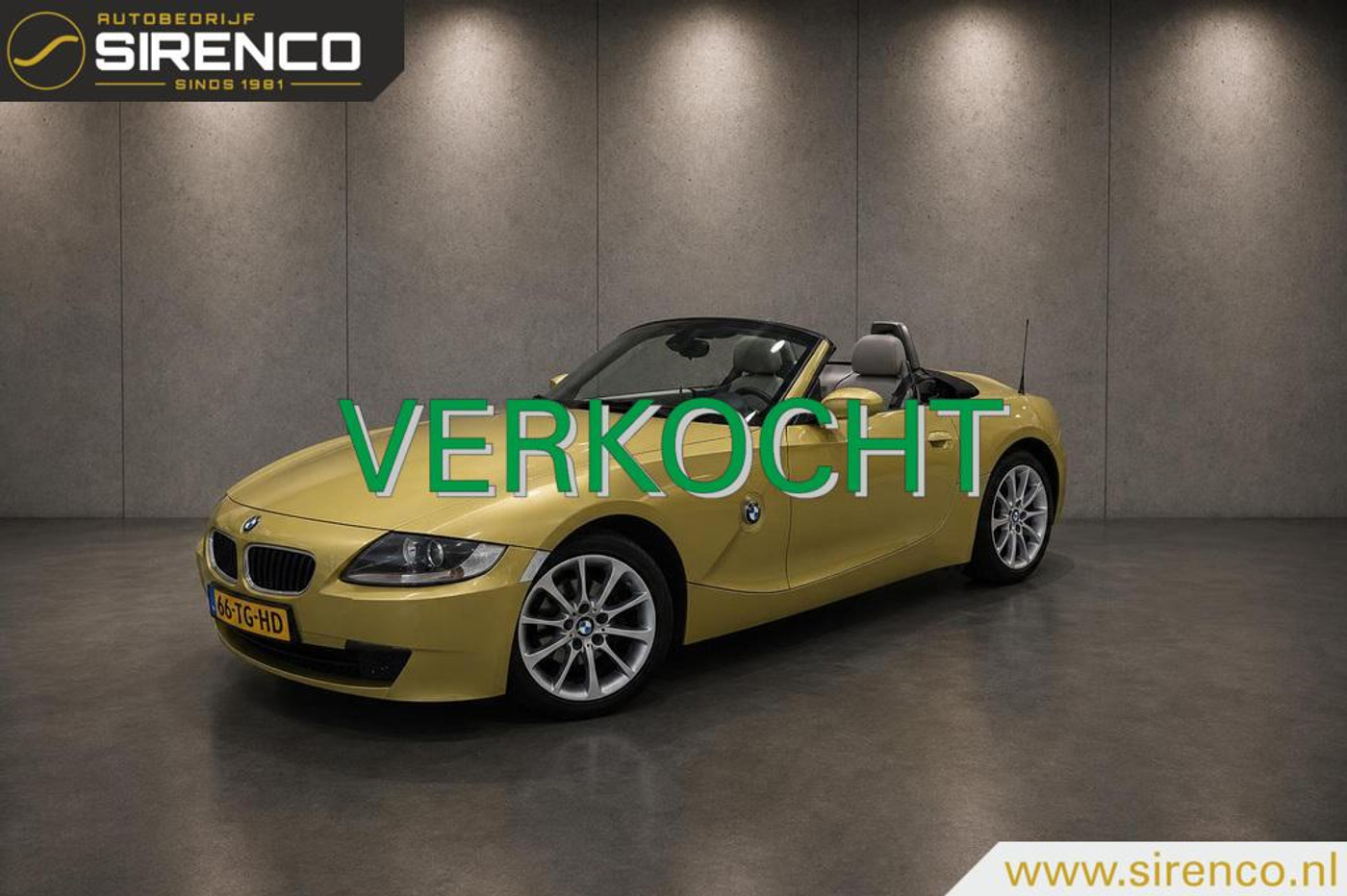BMW Z Reihe 2.0i Introd.UNIEK PHOENIX GELB 76.000 KM NAP 2006 - voorkant