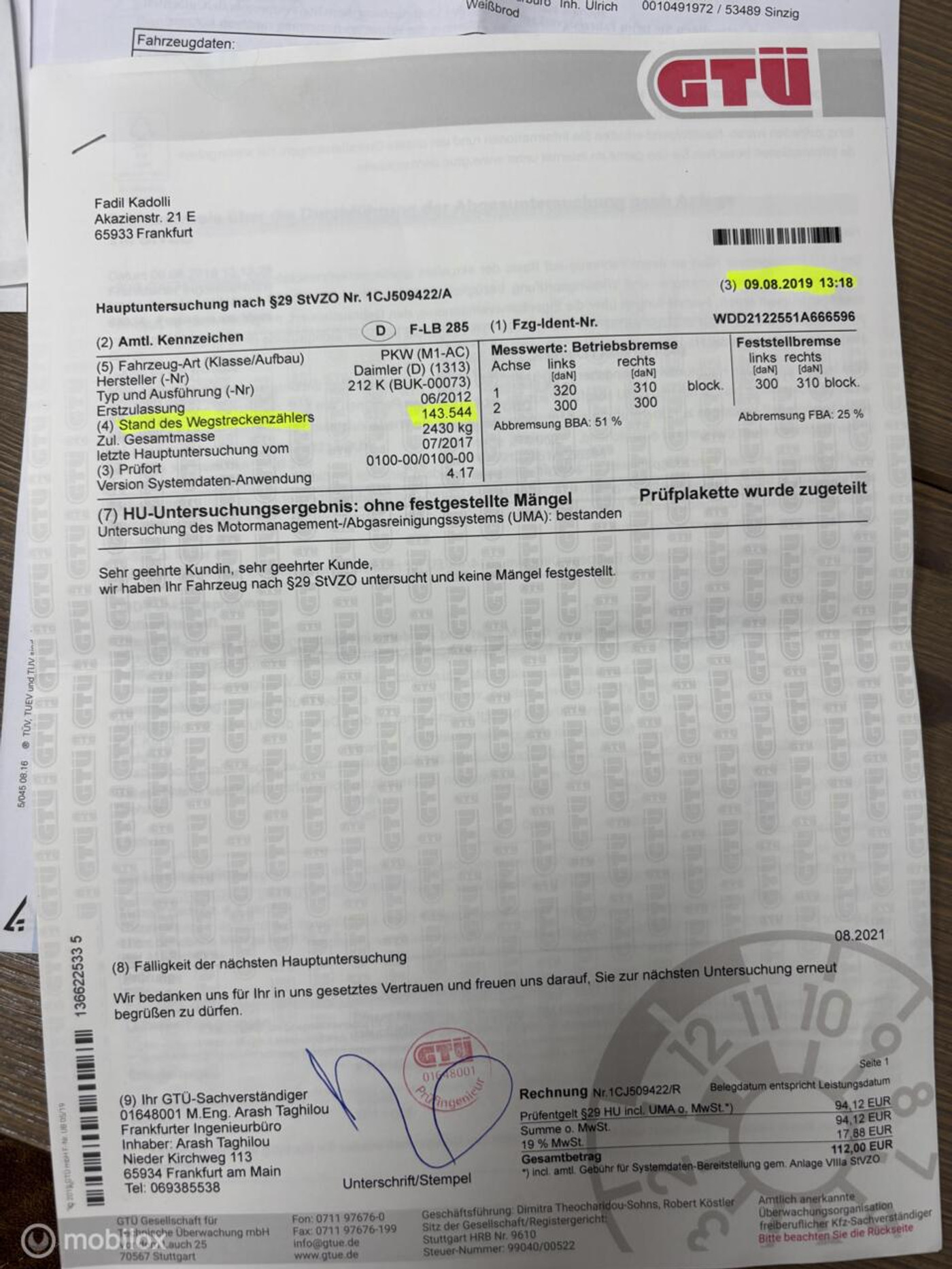Foto van Mercedes-Benz E 300