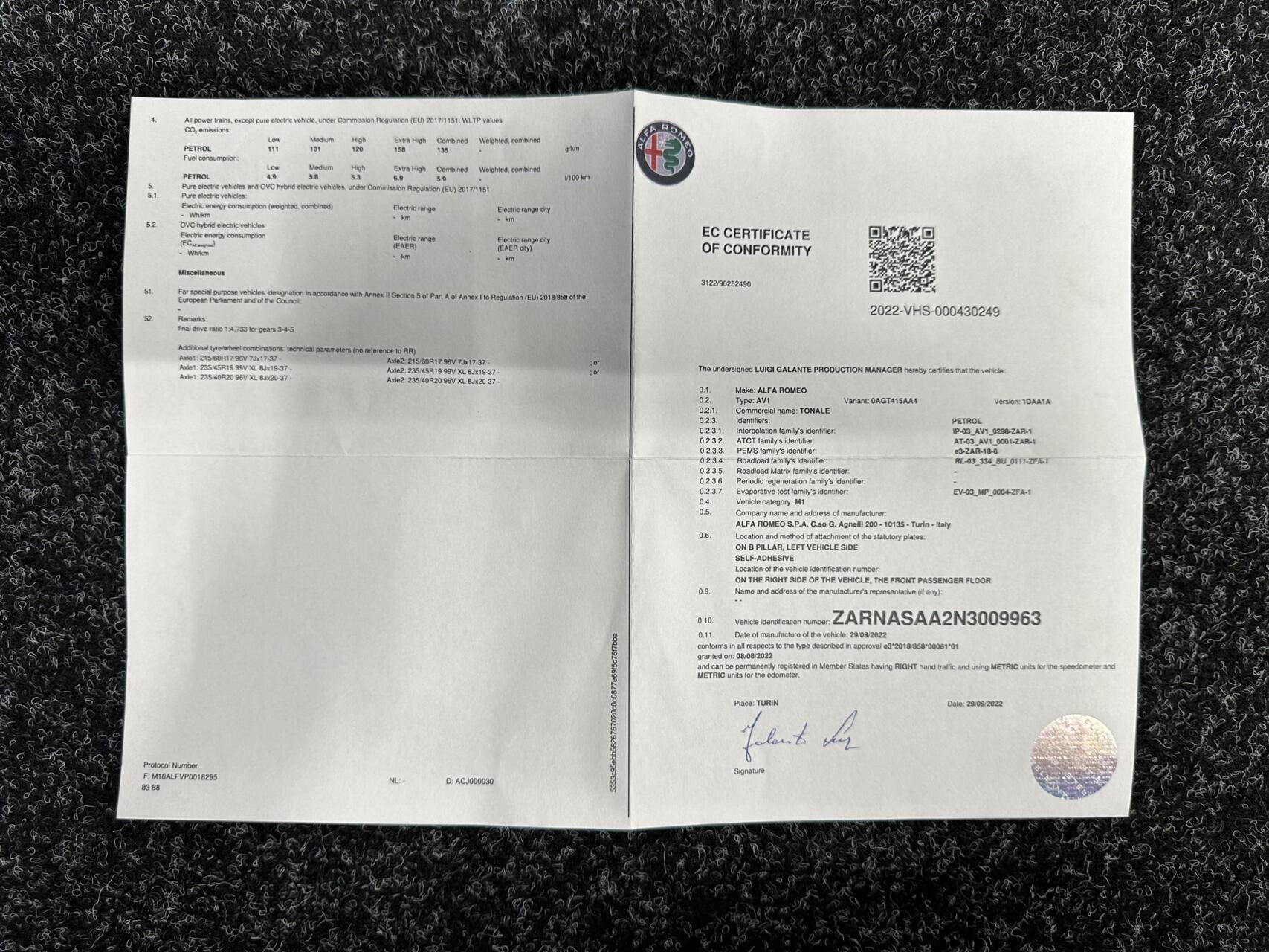 Foto van Alfa Romeo Tonale