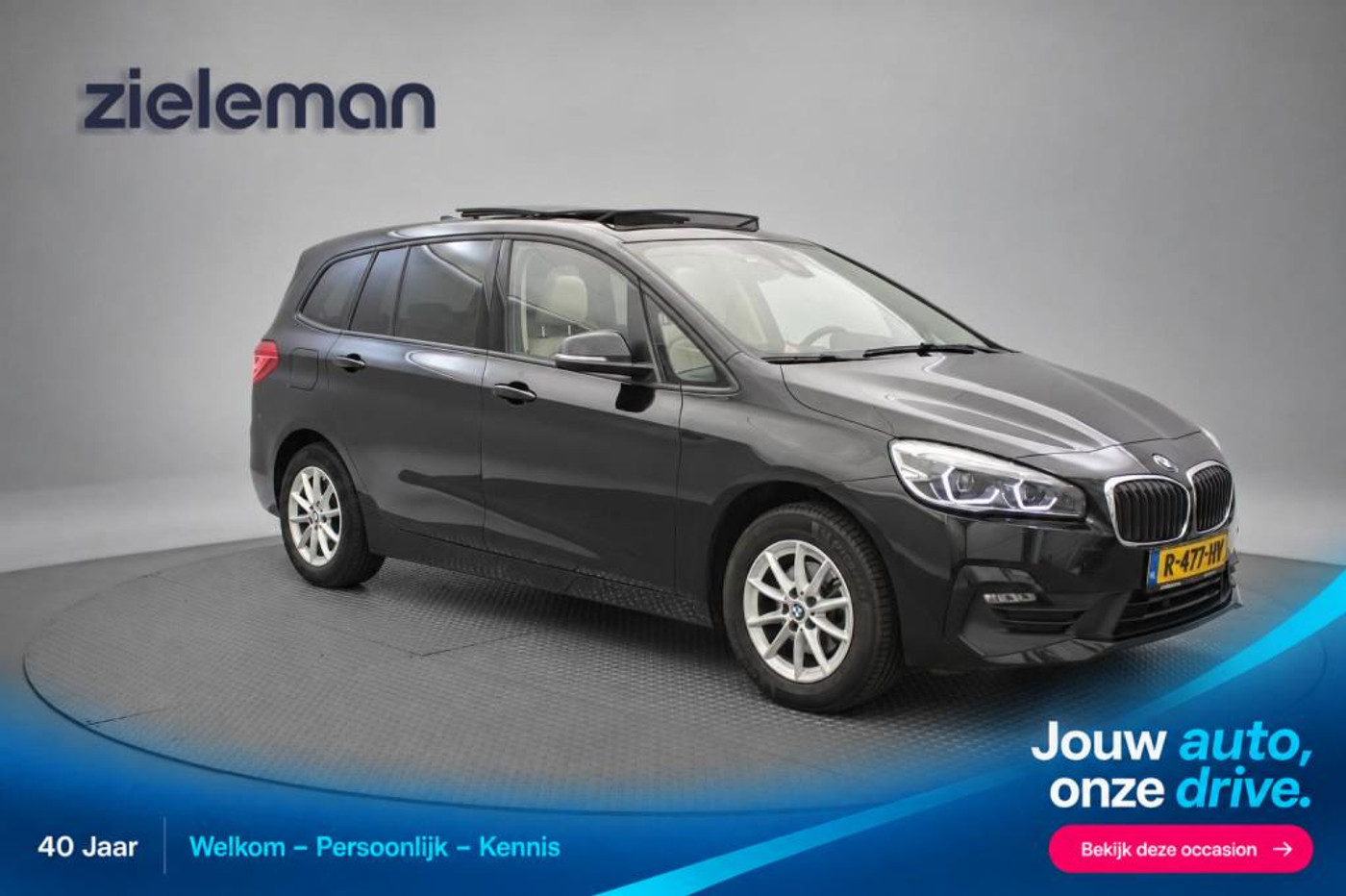 BMW 216i Gran Tourer 216i 7 Persoons Business Edition - Panorama, Leer, Clima, Cruise 2022 - voorkant