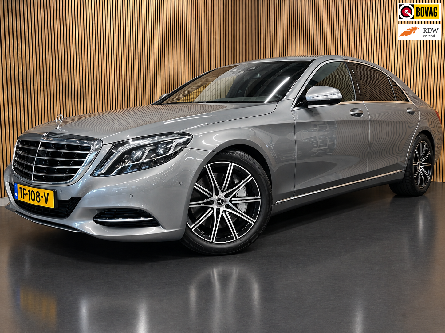 Mercedes-Benz S 500 Plug In Hybrid 500 PLUG-IN HYBRID Lang Prestige Plus|ACC|LEDER|MASSAGE|MEMORY|STOELVERW|STOELVENT|SFEERVERLICHTING|CAMERA 2015 - voorkant