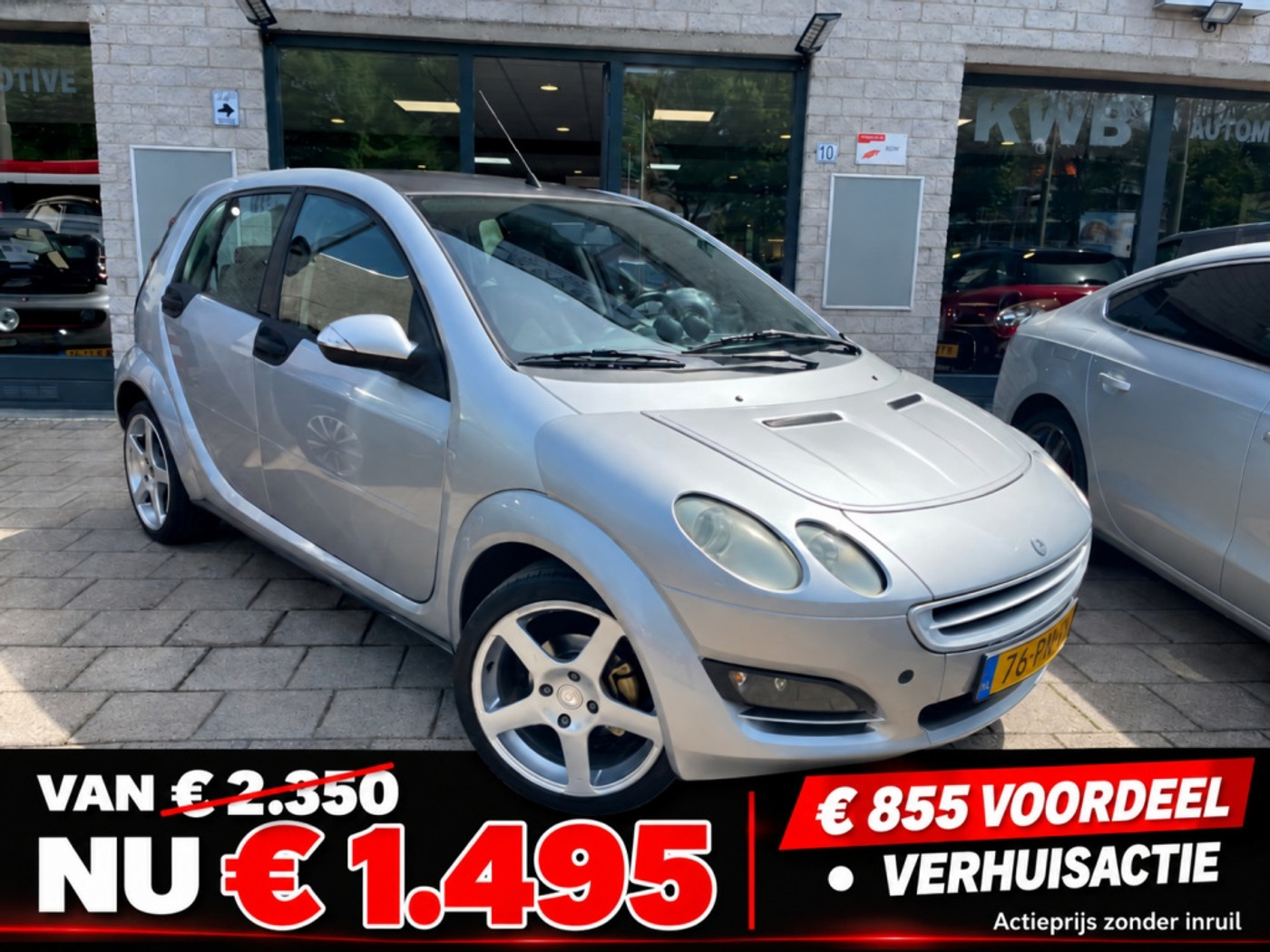 Smart Smart Forfour 1.5 1.5 passion Airco Pano Beurt Nw Apk 2004 - voorkant