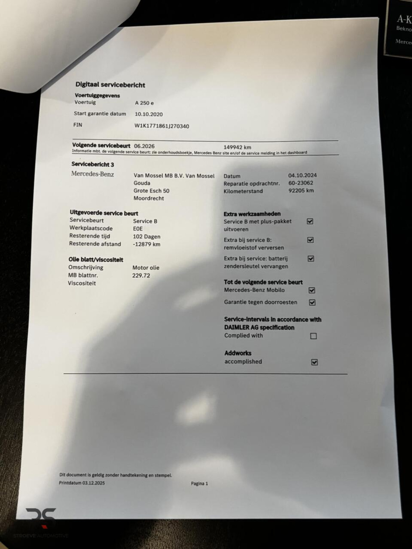 Foto van Mercedes-Benz A-klasse