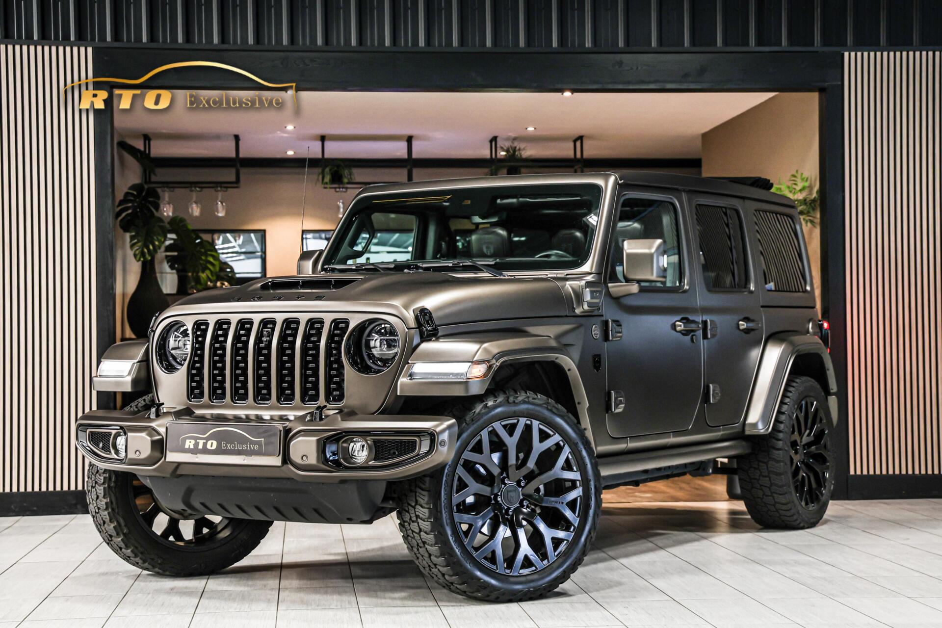 Jeep Wrangler Unlimited 4xe 380 Sahara|BRUTE|Cabrio|Matt|Leder|22'' 2023 - voorkant