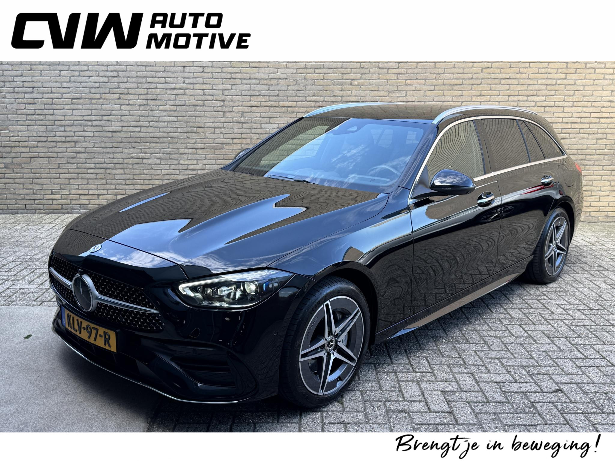 Mercedes-Benz C-klasse 300 e AMG Line | Sfeerverlichting | Half leder | 2022 - voorkant