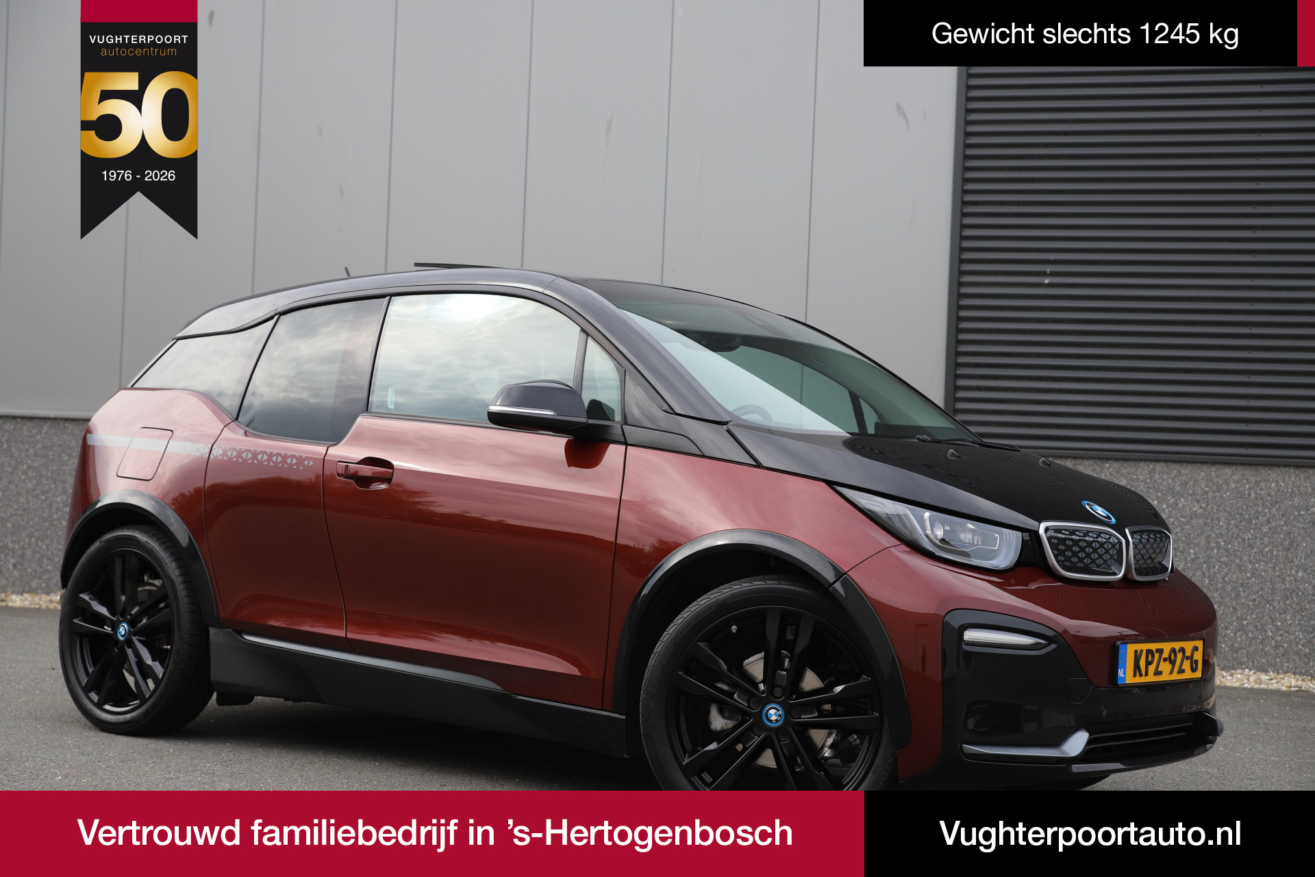 BMW I3 S /184pk*Unique Forever*120Ah 42 kWh H-Kardon/2xAdaptive/Carplay/Leder/Schuifdak 2022 - voorkant