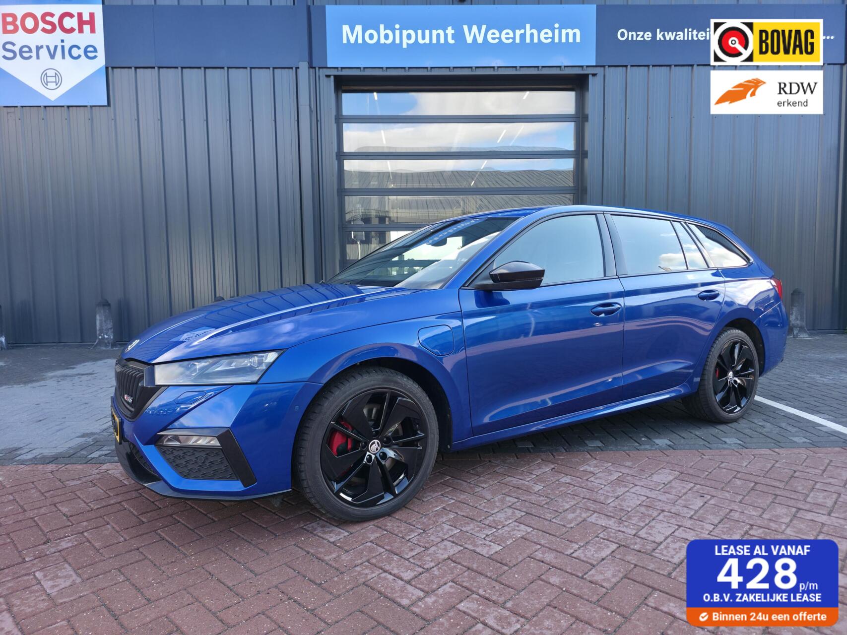 Skoda Octavia Combi 1.4 TSI RS IV 245PK PHEV | Panoramadak | 50000 KM 2022 - voorkant