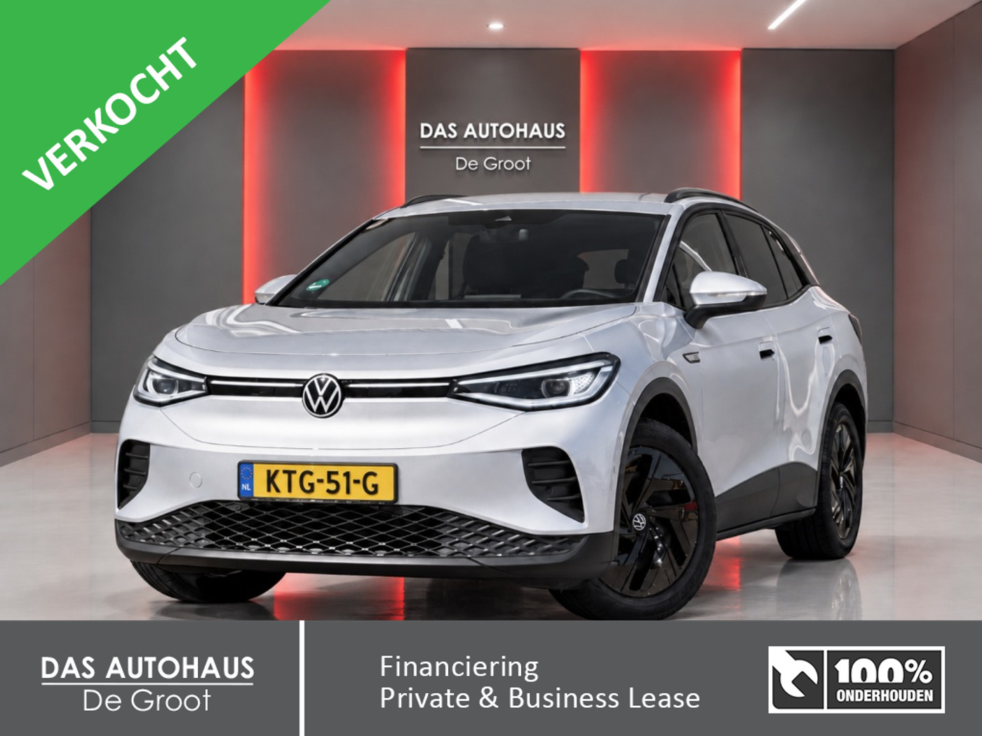 Volkswagen Id.4 Pro Performance 204pk | 77kWh | 93% | ACC | Elek Sportstoelen 2022 - voorkant