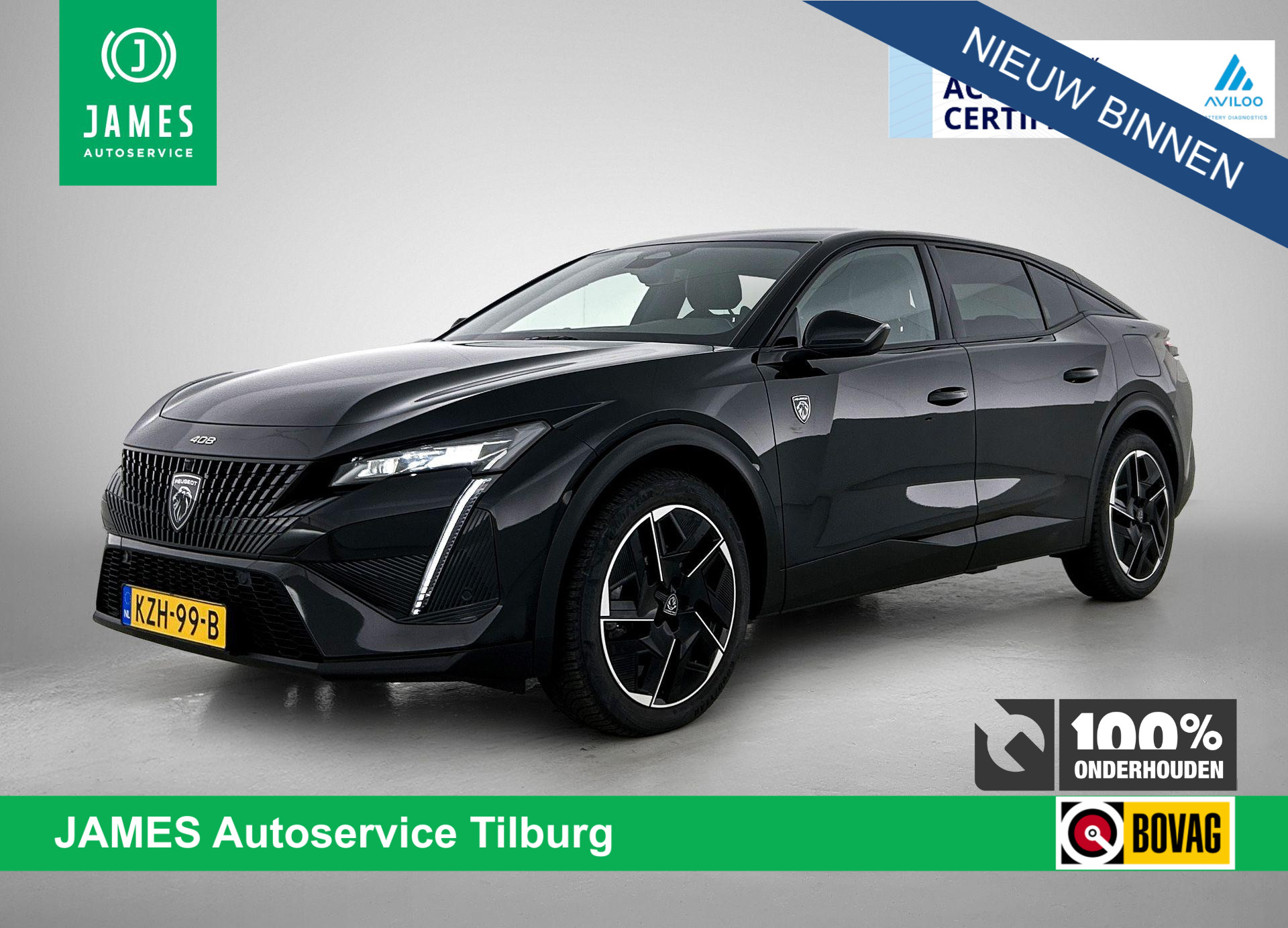 Peugeot 408 1.6 HYbrid 225 GT 2025 - voorkant
