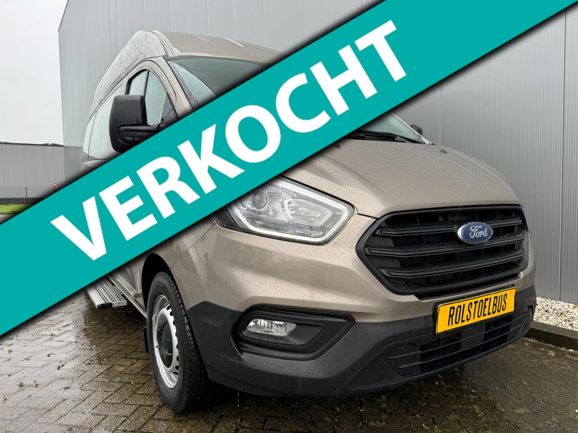 Ford Transit Custom 2021 Rolstoelbus (Airco) 3+1 Rolstoelzitplaats 2021 - voorkant