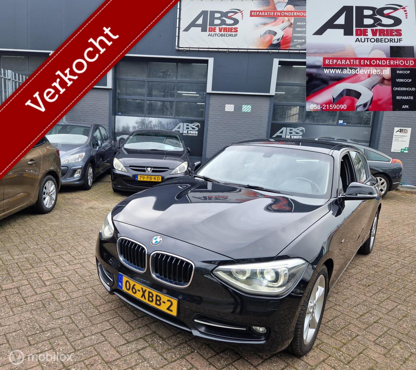 BMW 1er Reihe 116i Business+ AIRCO CR CONTR APK AUG 2027 2012 - voorkant