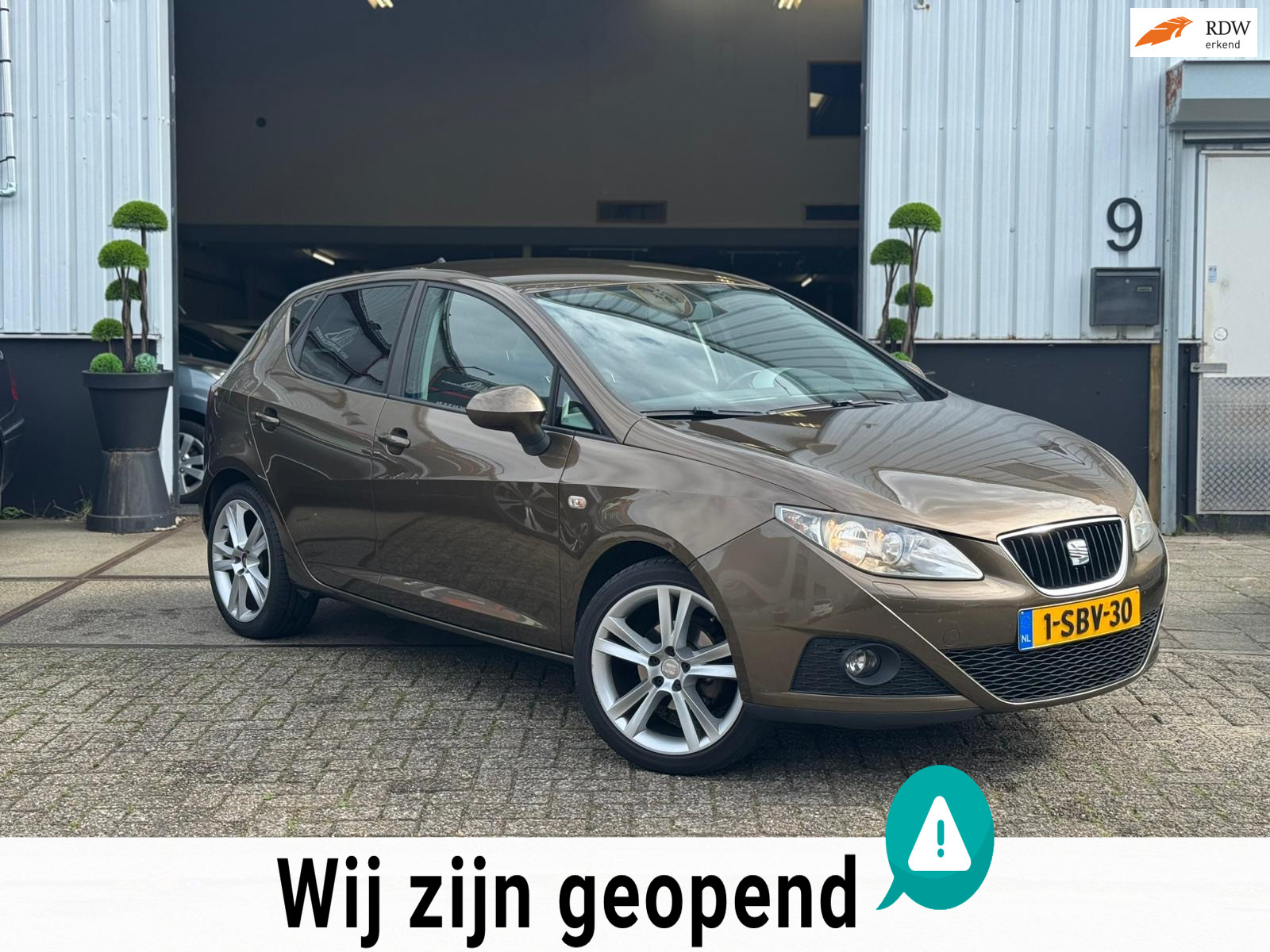 Seat Ibiza | 1.2 | TSI | Sport | 2012 | Uniek Bruin | Boekjes | Carplay | Nette Auto | 2012 - voorkant