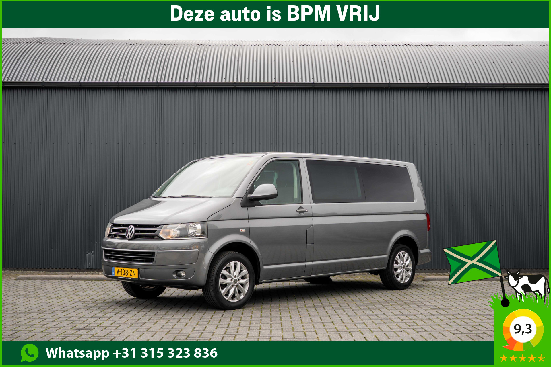 Volkswagen Caravelle 2.0 TDI L2H1 | Caravelle | Elekt.Schuifdeur | 140 PK | DC 6-Zits | Cruise | PDC | Navi | Airco | Trekhaak 2014 - voorkant