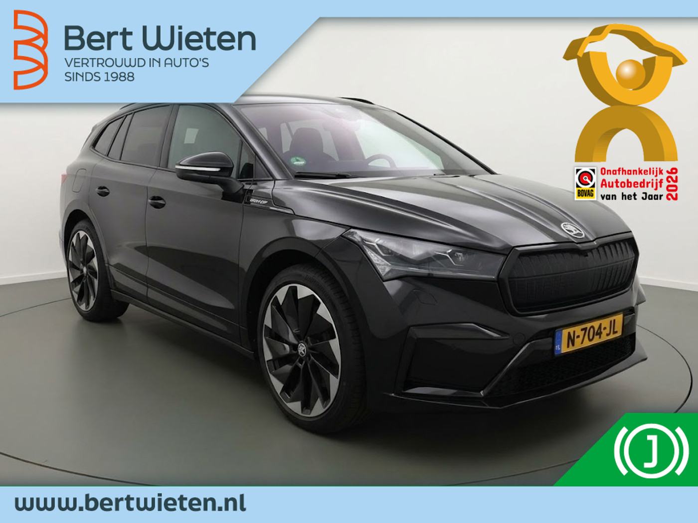 Skoda Enyaq 60 60 Sportline | Geen import | Trekhaak | Camera | BlackPack 2021 - voorkant