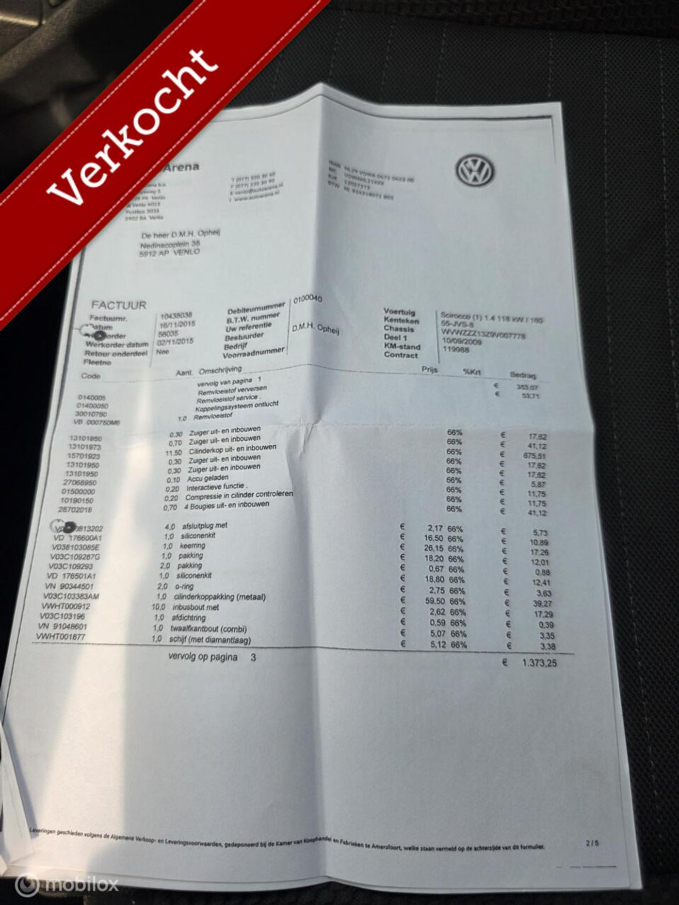 Foto van Volkswagen Scirocco
