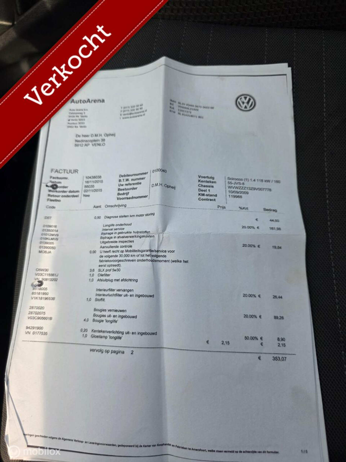 Foto van Volkswagen Scirocco