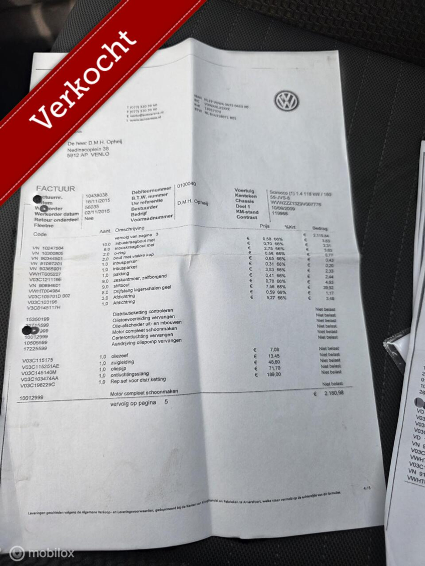 Foto van Volkswagen Scirocco