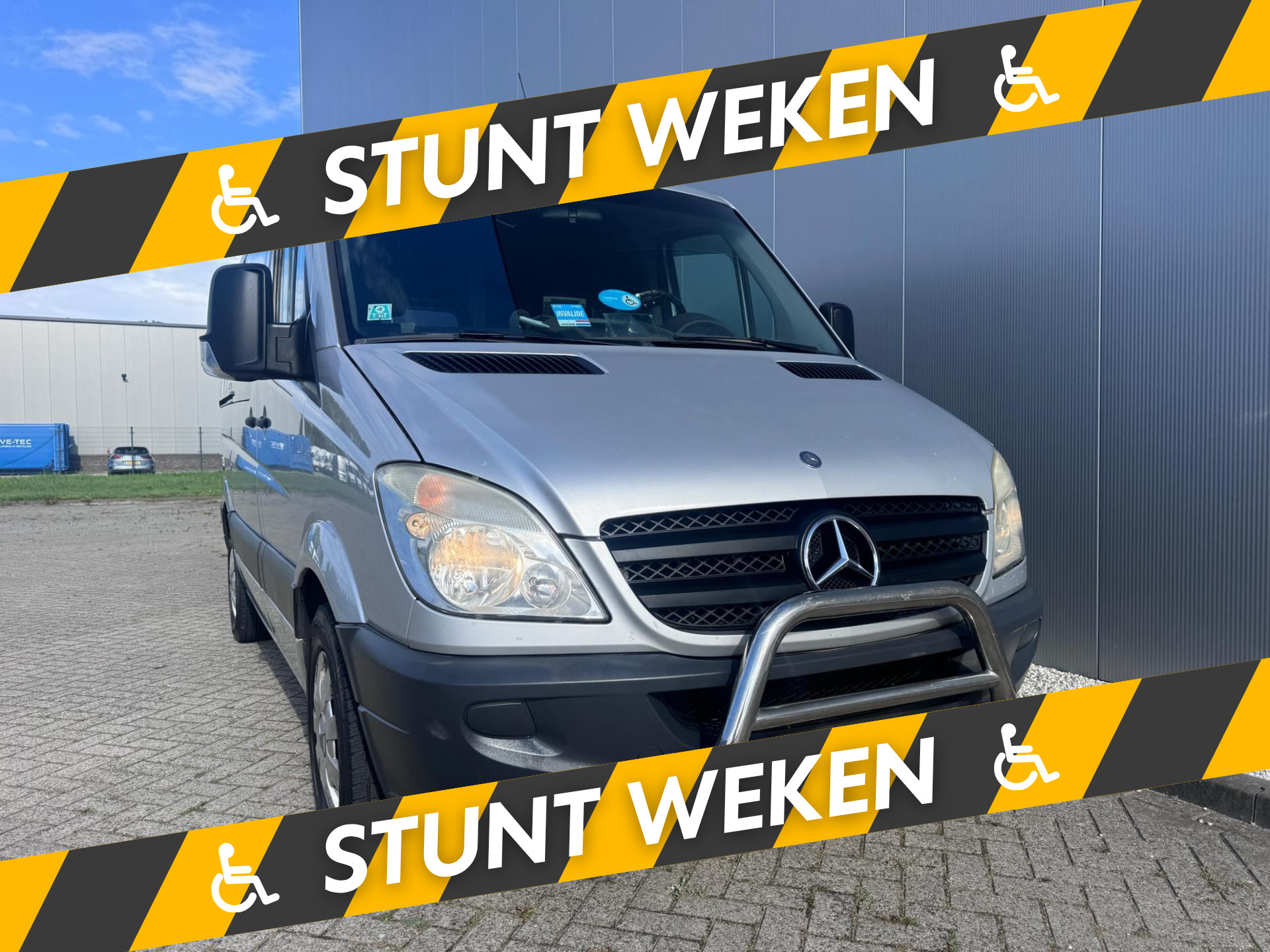 Mercedes-Benz 906 Ka 30 Sprinter 211cdi Zelfrijder Schuifgas DAHL Rolstoelbus Lift 2007 - voorkant
