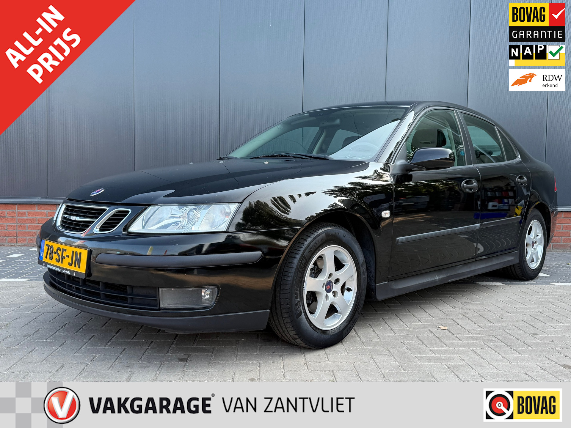 Saab 9-3 Sport Sedan 1.8t Linear Business 2005 - voorkant