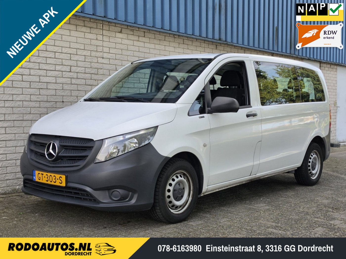Mercedes-Benz Vito Tourer 109 CDI Base Lang 9-Pers. Nw APK ✅ 2015 - voorkant