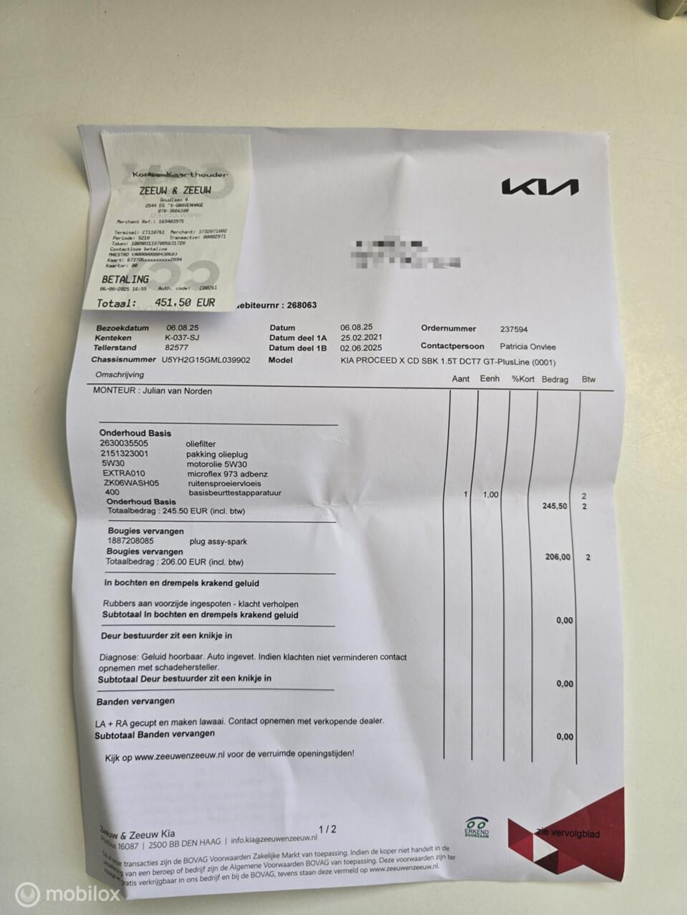 Foto van Kia Proceed