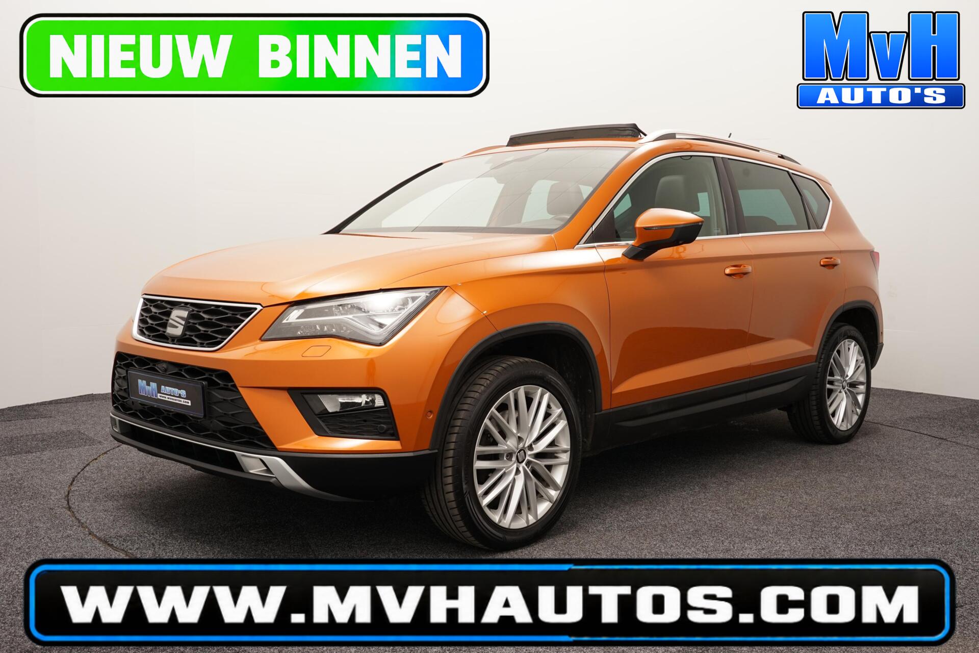 Seat Ateca 1.4 EcoTSI Xcellence|PANO|360ºCAM|TREKH|LUXE!|NAP 2016 - voorkant
