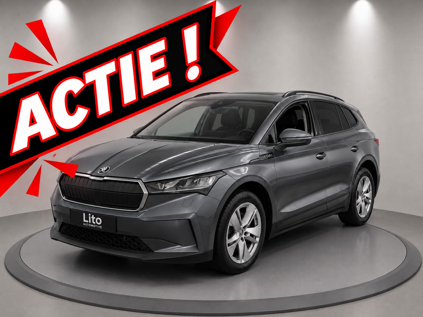 Skoda Enyaq 60 60| 1/2 LEDER | NAVI | AIRCO| ELECTRIC| NL: AUTO| NAP"| 2021 - voorkant