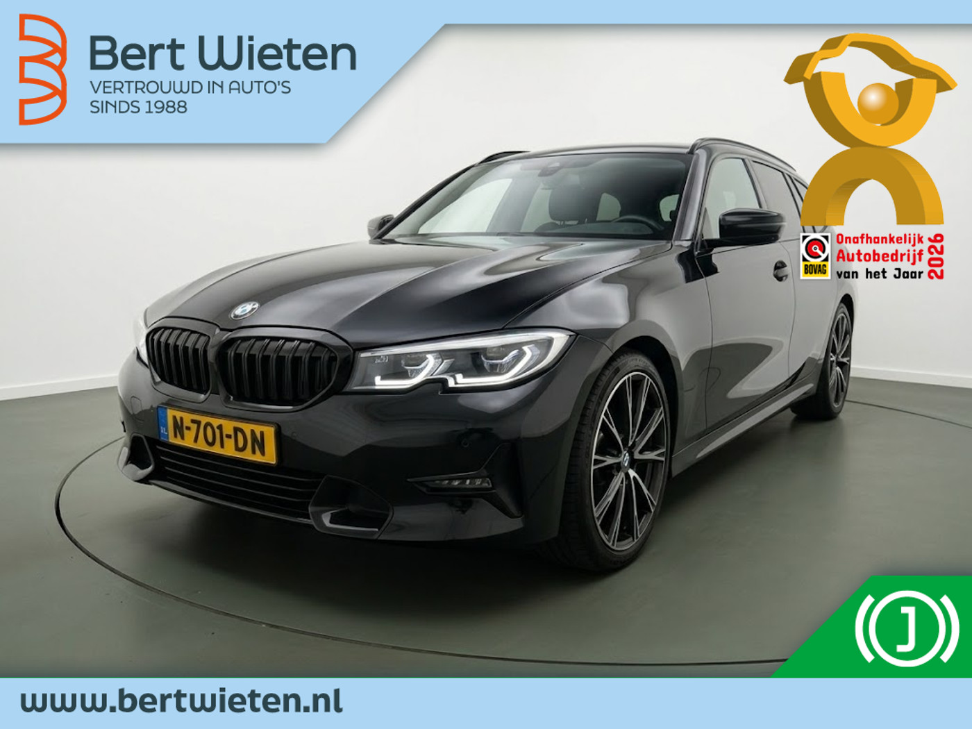 BMW 3-serie Touring Sportline *Leder* Vol* Elek. Trekhaak* 2021 - voorkant
