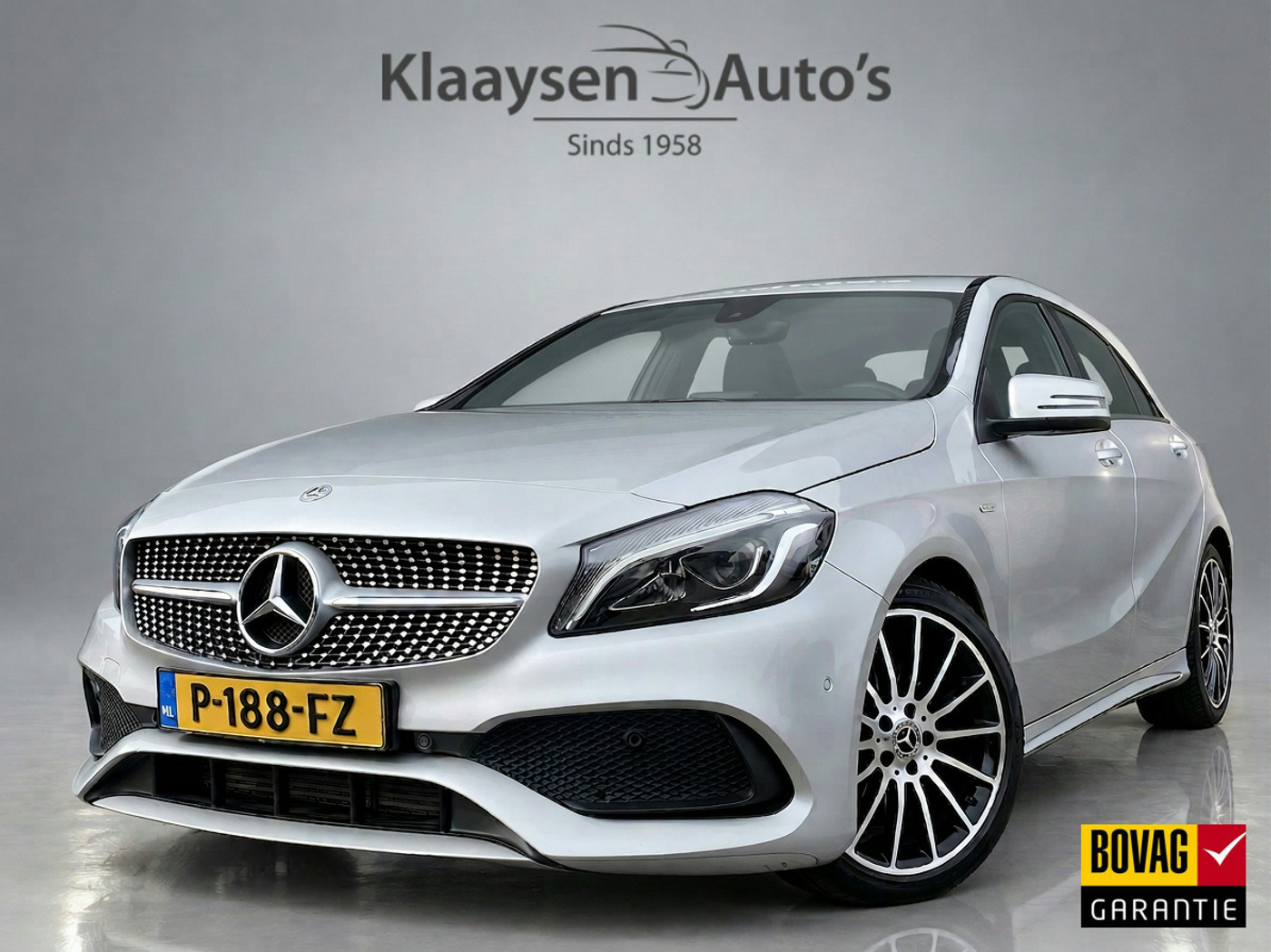 Mercedes-Benz A 180 180 Business Solution AMG Edition AUT. | leder/alcantara | 18 inch AMG velgen | navigatie | sportstoelen | sfeerverl. 2018 - voorkant