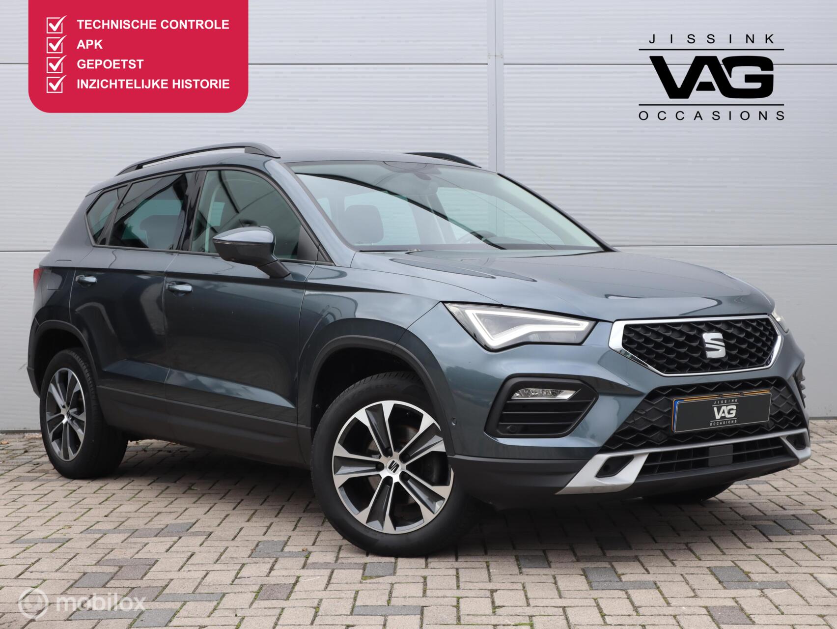 Seat Seat Ateca 1.5 TSI Style Automaat LED Virtual Camera CarPlay 2021 - voorkant