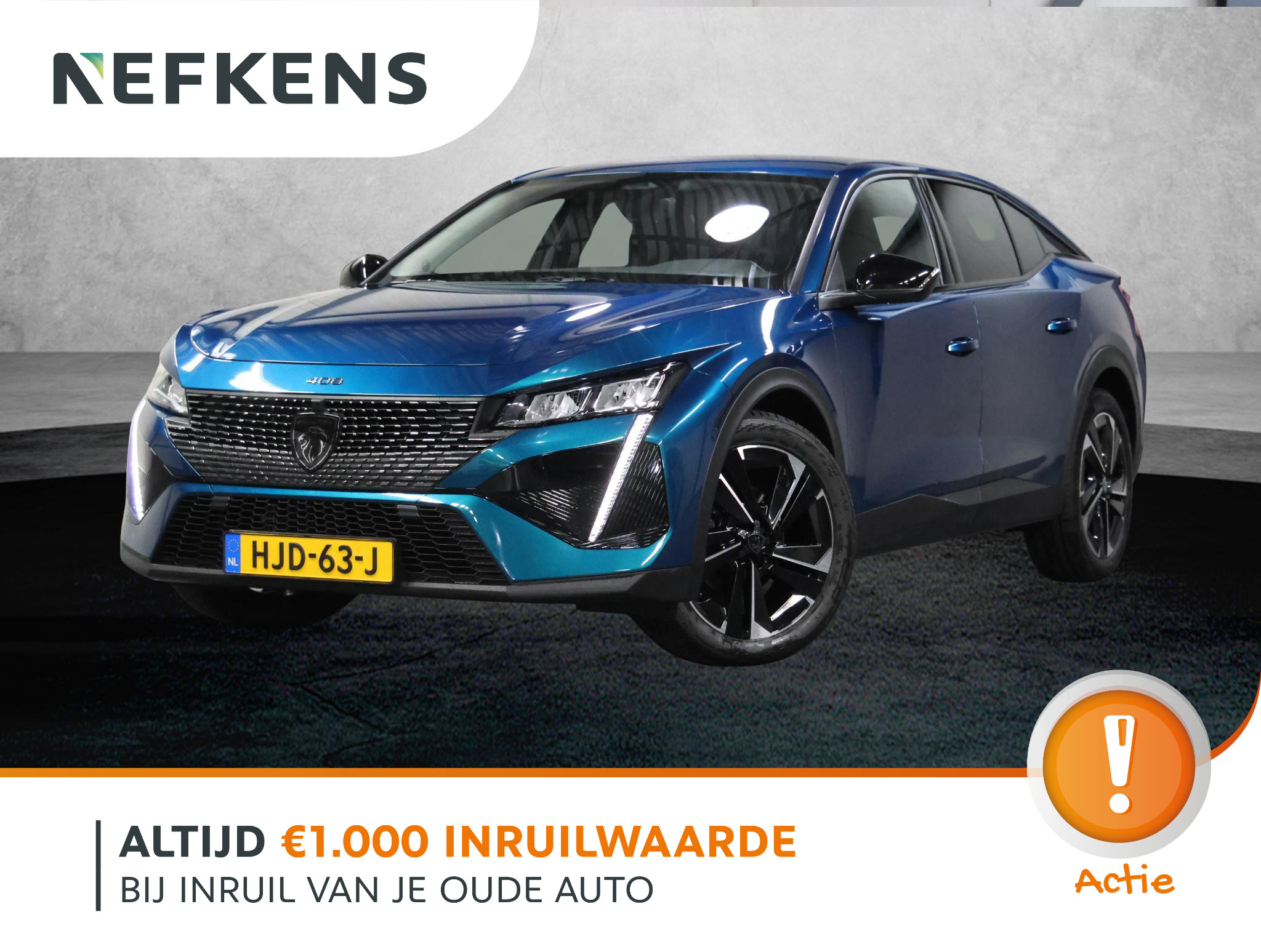 Peugeot 408 1.2 Hybrid Allure 145pk Automaat 2025 - voorkant