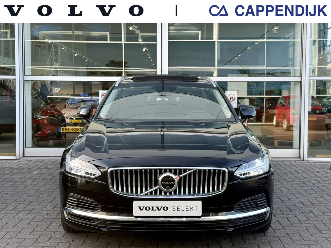 Volvo V90 T6 340PK Recharge Inscription| Pano| Adap.Cruise| Trekhaak| Lede 2021 - voorkant
