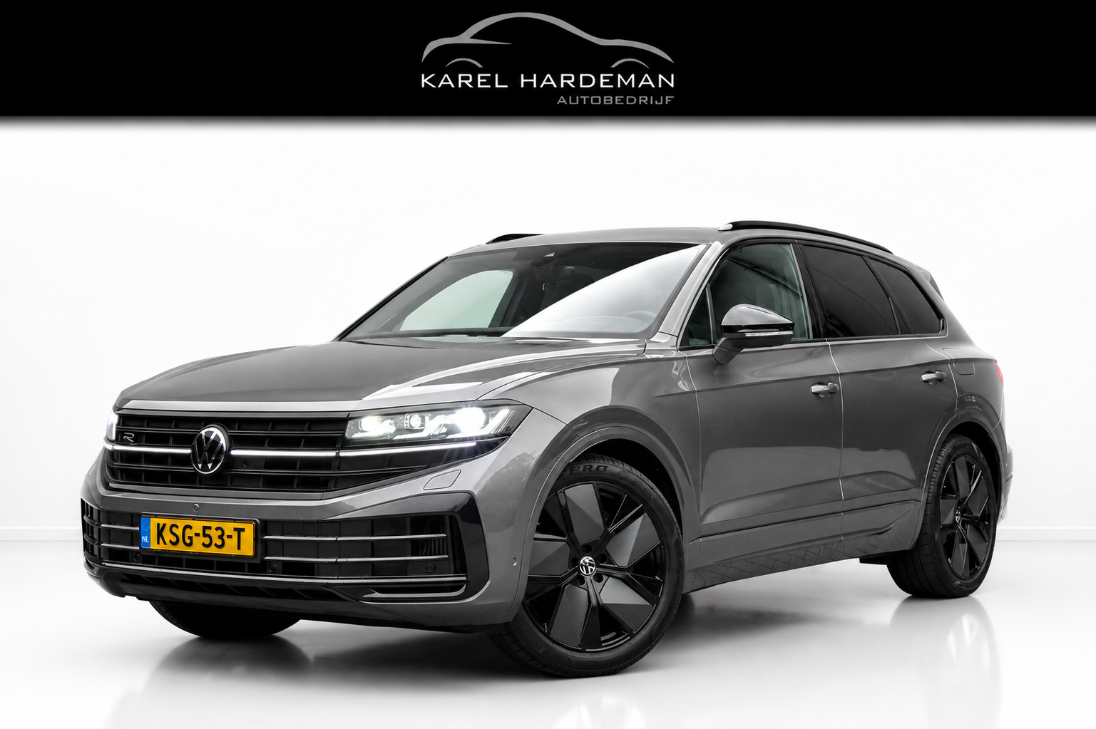Volkswagen Touareg 3.0 TSi eHybrid 4MOTION R | Panoramadak | Luchtvering | 360°| HUD | Stoelverwarming & -ventilatie 2024 - voorkant