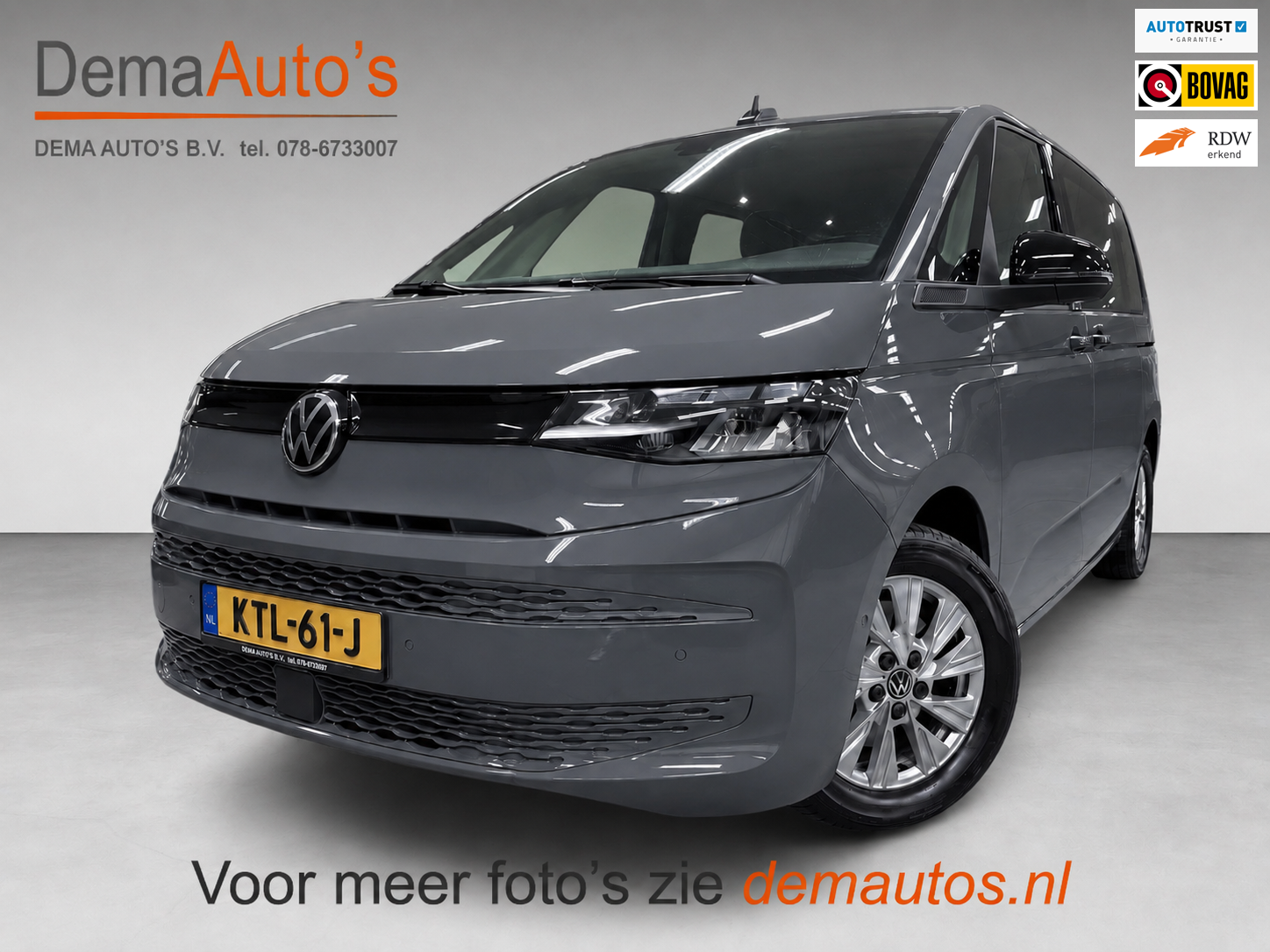 Volkswagen Multivan 1.4 eHybrid 6P NAVI/LED/DAB/CARPLAY/CAM/ECC/PDC/CRUISE/// 2022 - voorkant