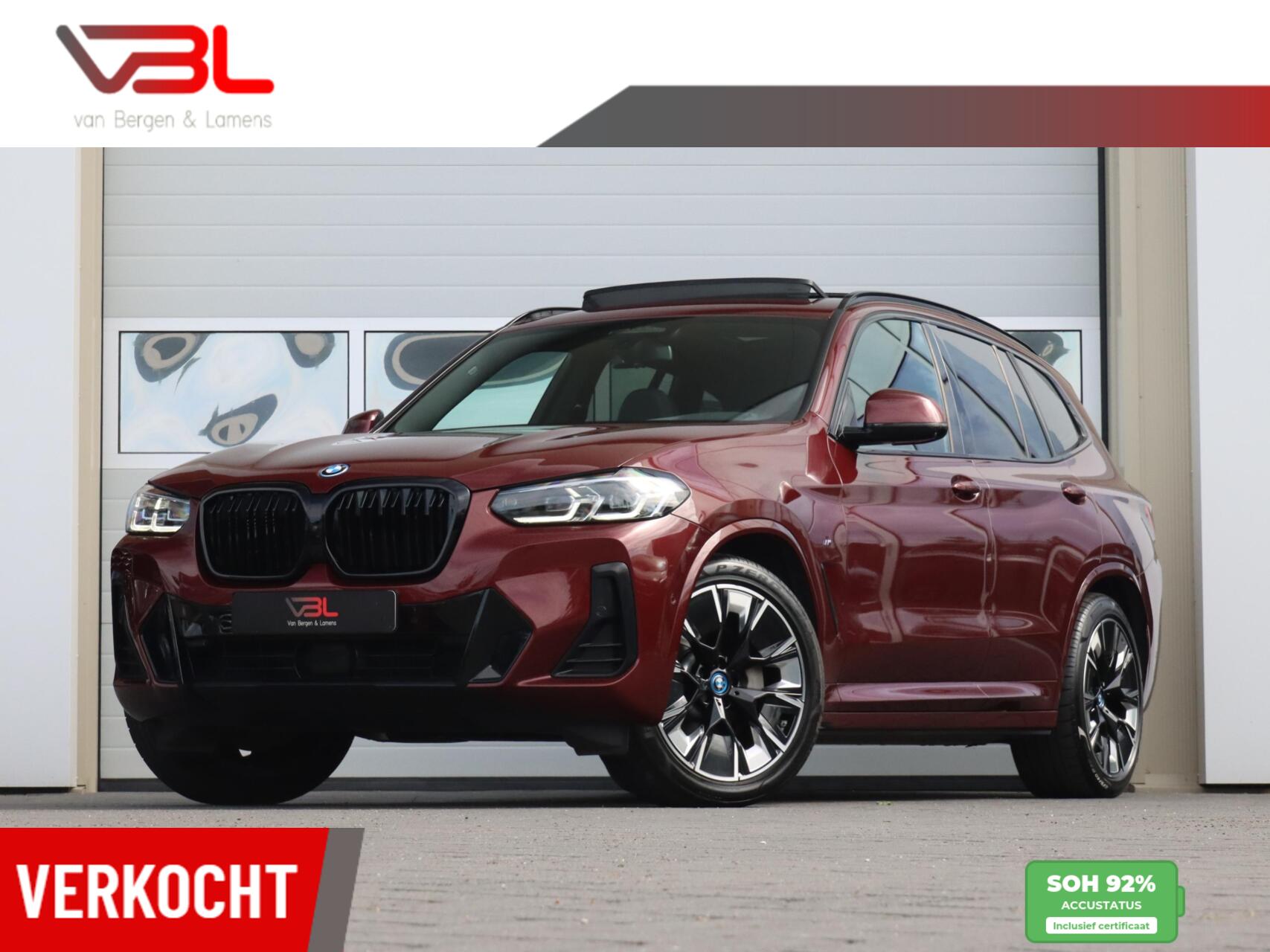BMW Ix3 High Executive 80kWh M-sport | SOH 92,5% | Panoramadak 2022 - voorkant