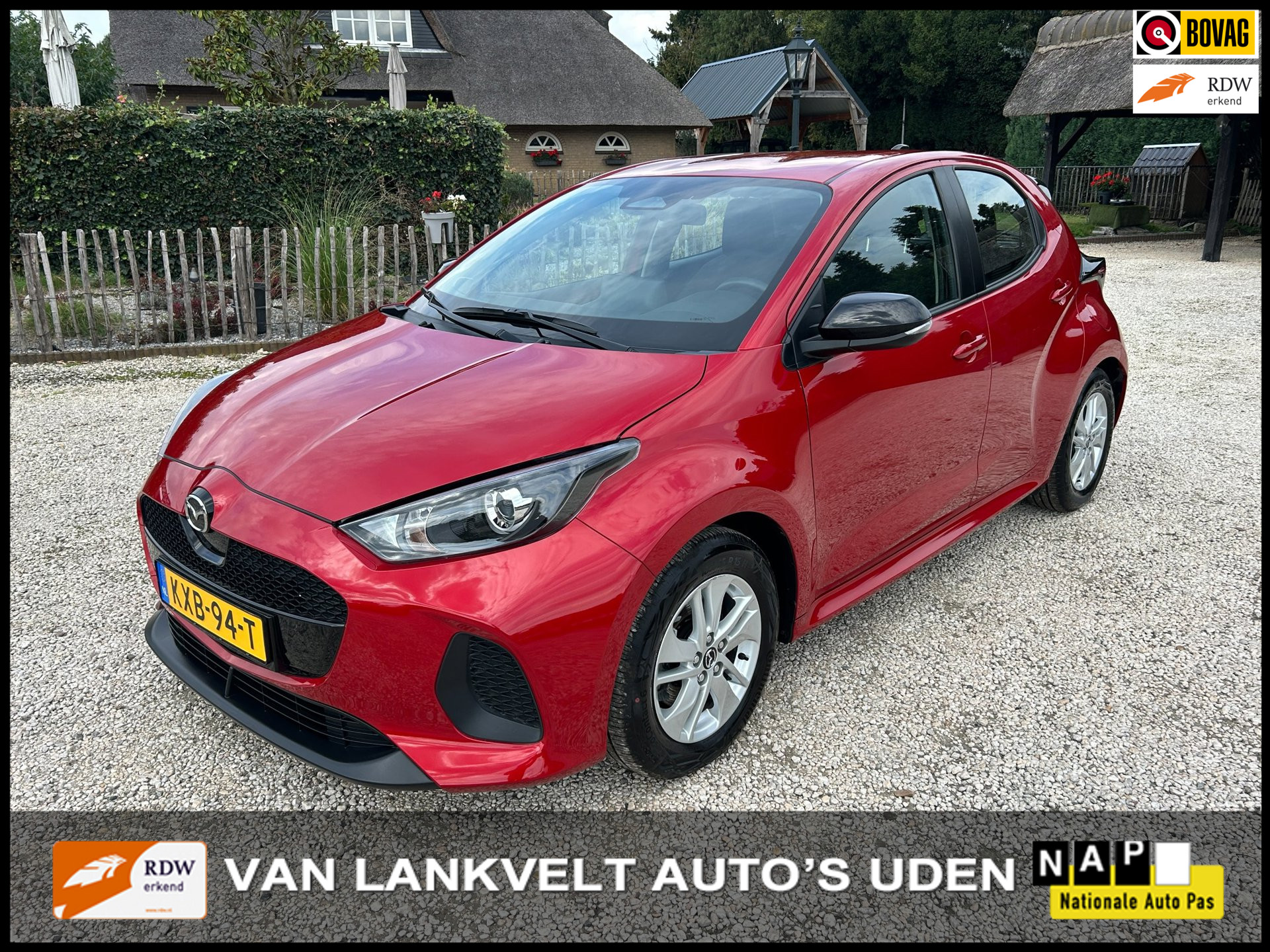 Mazda 2 Hybrid 1.5 Centre-line. Led, Stoelverwarming, Apple car play, Camera 2025 - voorkant