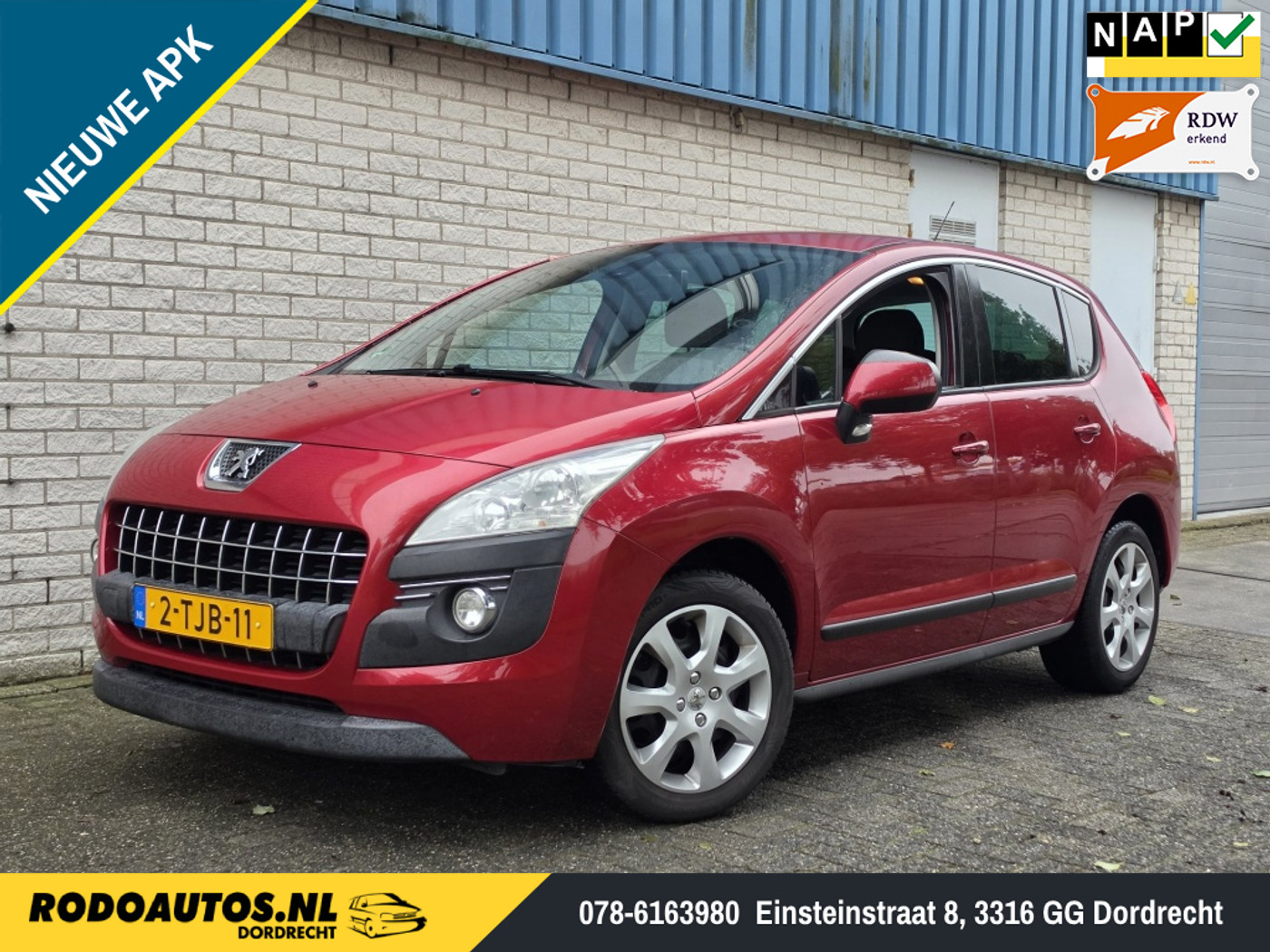 Peugeot 3008 1.6 VTi ST 2010 - voorkant