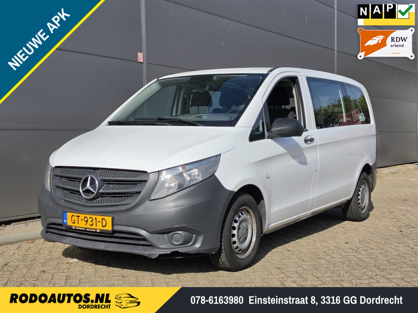 Mercedes-Benz Vito Tourer 109 CDI Base Lang 9-Pers. Airco ✅ 2015 - voorkant