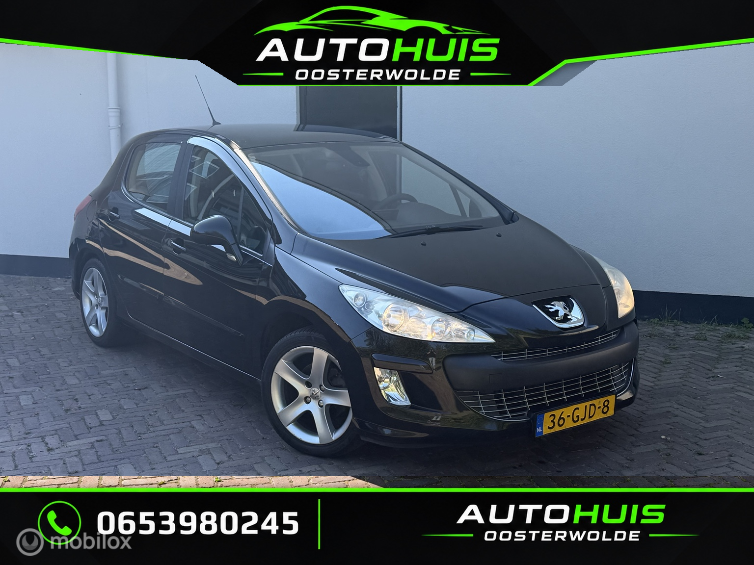 Peugeot 308 1.6 CARPLAY | AIRCO | LEER | INRUILKOOPJE ! 2008 - voorkant