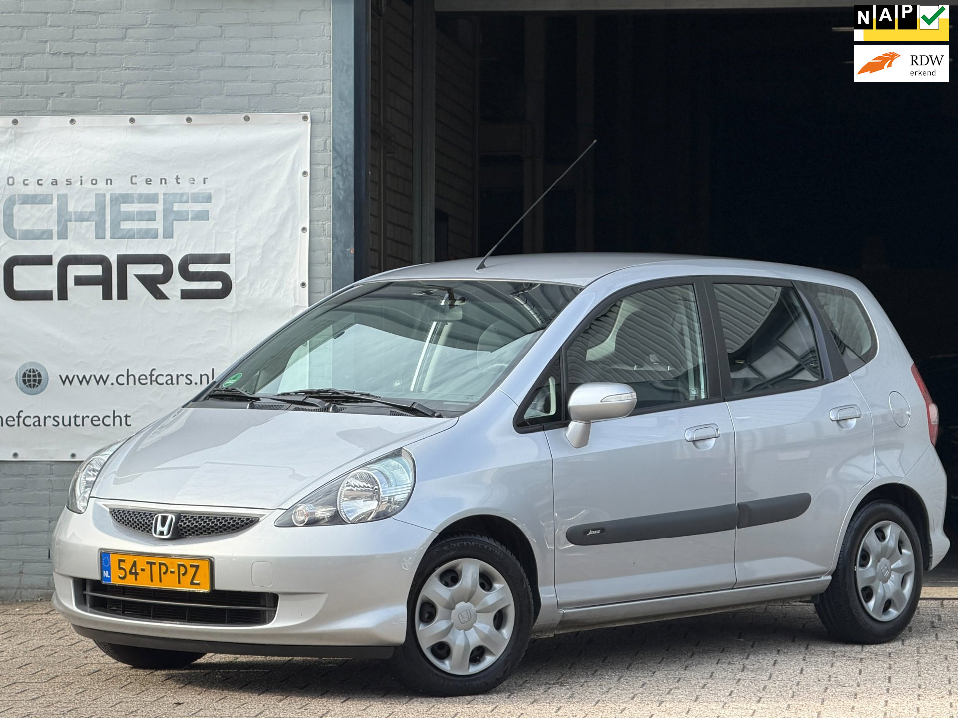 Honda Jazz 1.4|NAP|AIRCO|PDC|1EIGENAAR|VOLDEALERONDERHOUDEN! 2007 - voorkant