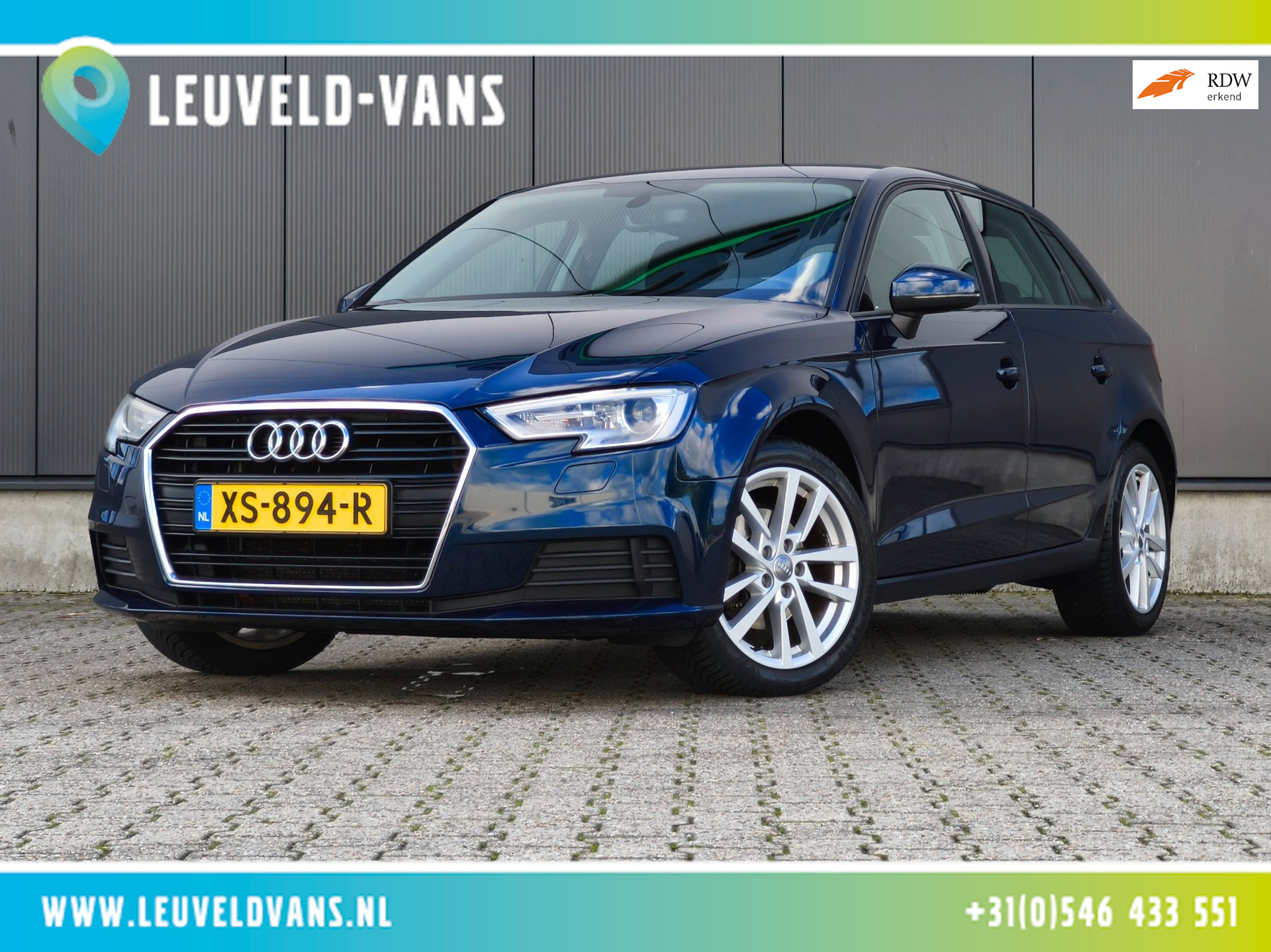 Audi A3 Sportback 35 TFSI 150PK 7T DSG CRUISE LED NAVI PDC 2019 - voorkant