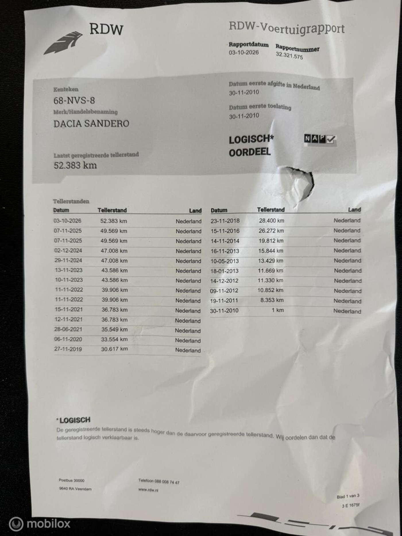 Foto van Dacia Sandero