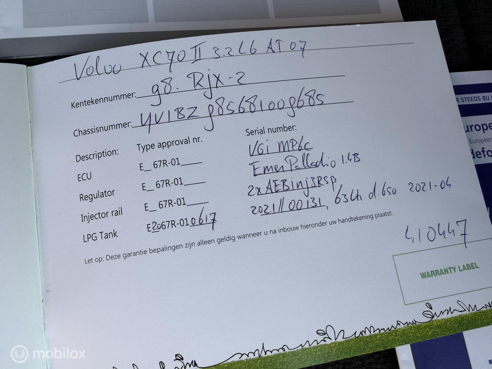 Foto van Volvo Xc70