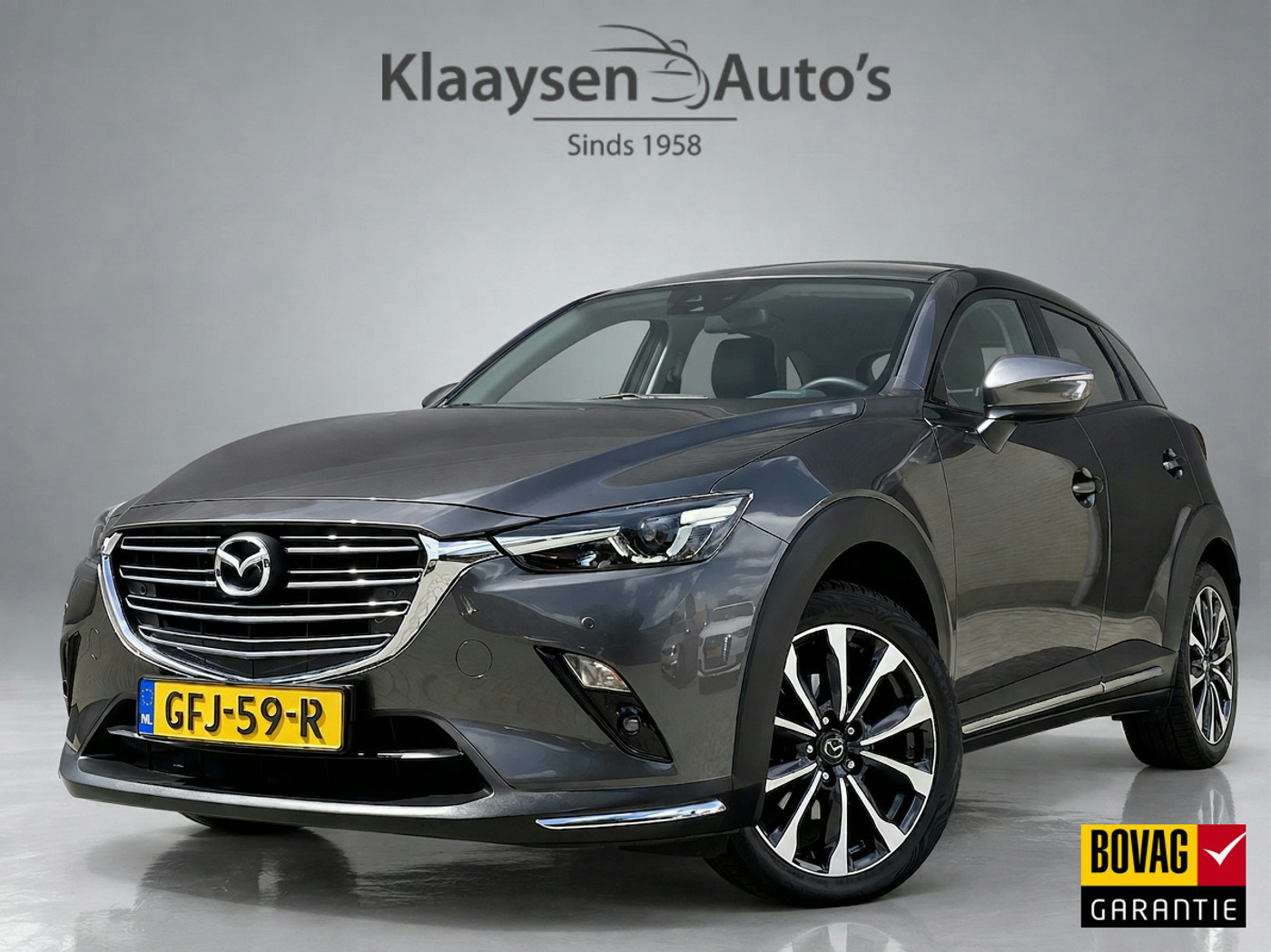 Mazda Mazda Cx-3 2.0 SkyActiv-G 120 GT-M AUT. | navigatie | trekhaak | leder interieur | head up display | camera | apple carplay 2019 - voorkant
