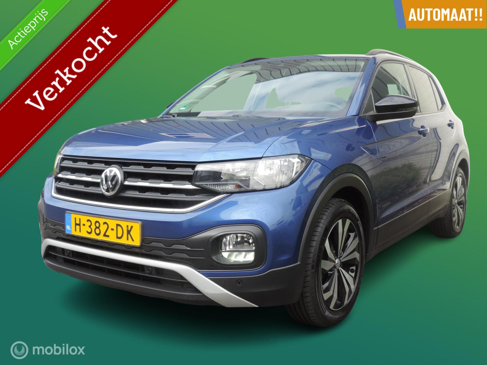 Volkswagen T-cross 1.0 TSI Style,AUTOMAAT,NAVI,TREKHAAK!! 2020 - voorkant